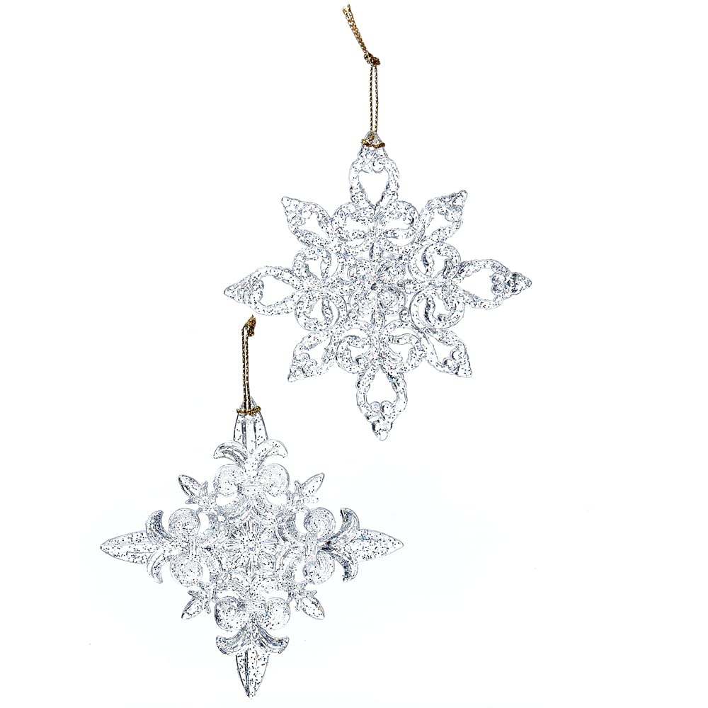 Kurt Adler W3613 Ornaments, Clear