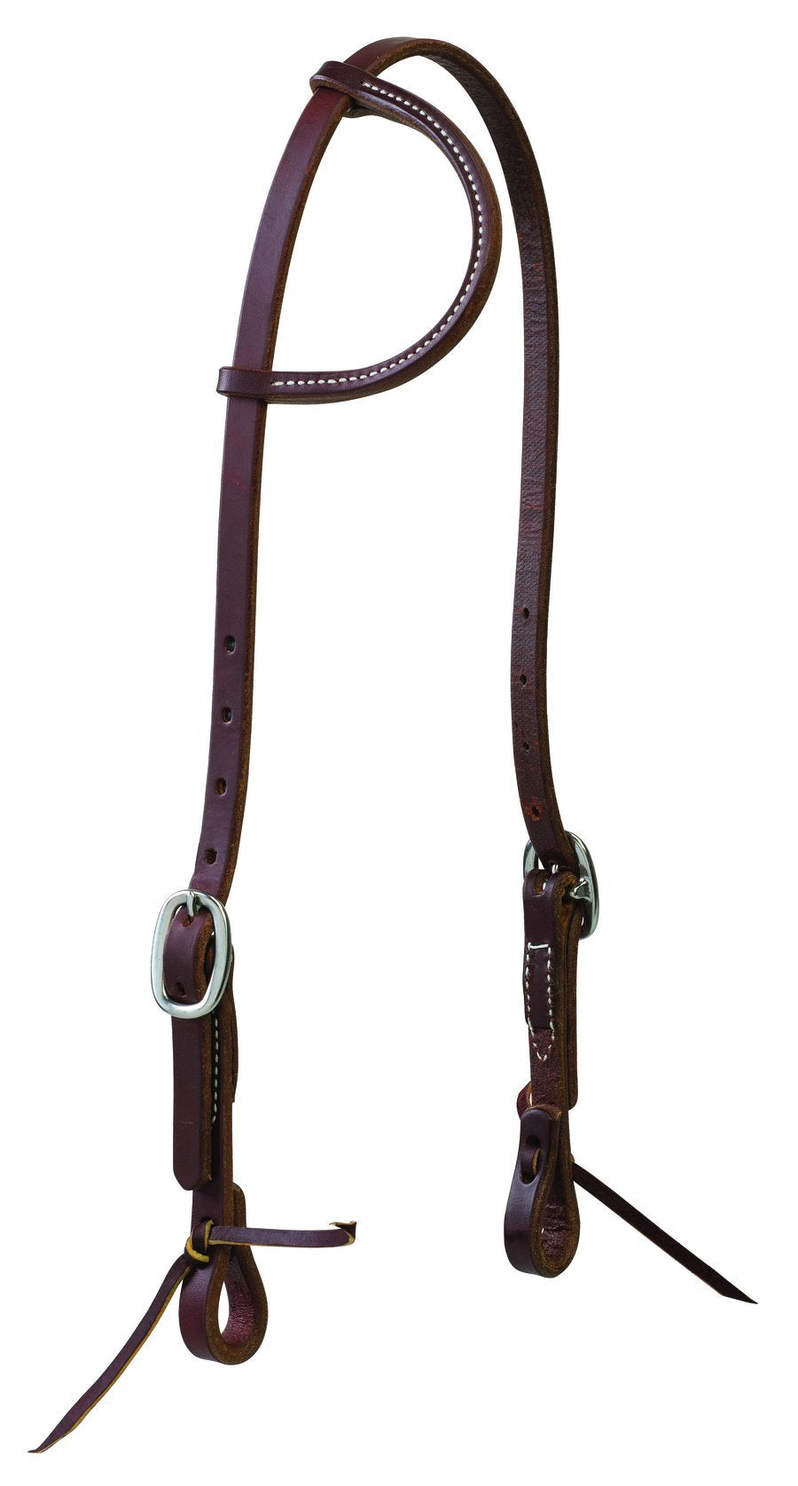 Weaver Leather Working Tack Stainless Steel Sliding Ear Headstall, Stainless Hardware, 5/8"