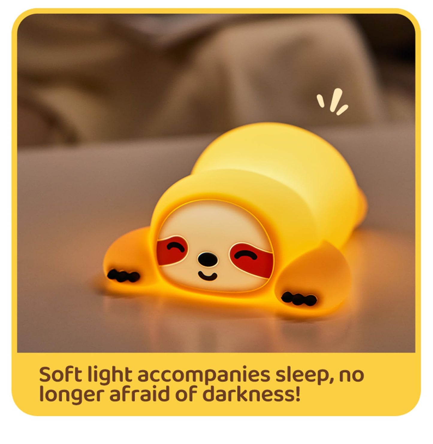 DREAMING MY DREAM Squishy Sloth Night Light,LED Novelty Animal Nightlight,3 Levels Dimmable,30Min Timer Nursery Nightlight for Kids, Bedroom Baby Boys Girls Gifts