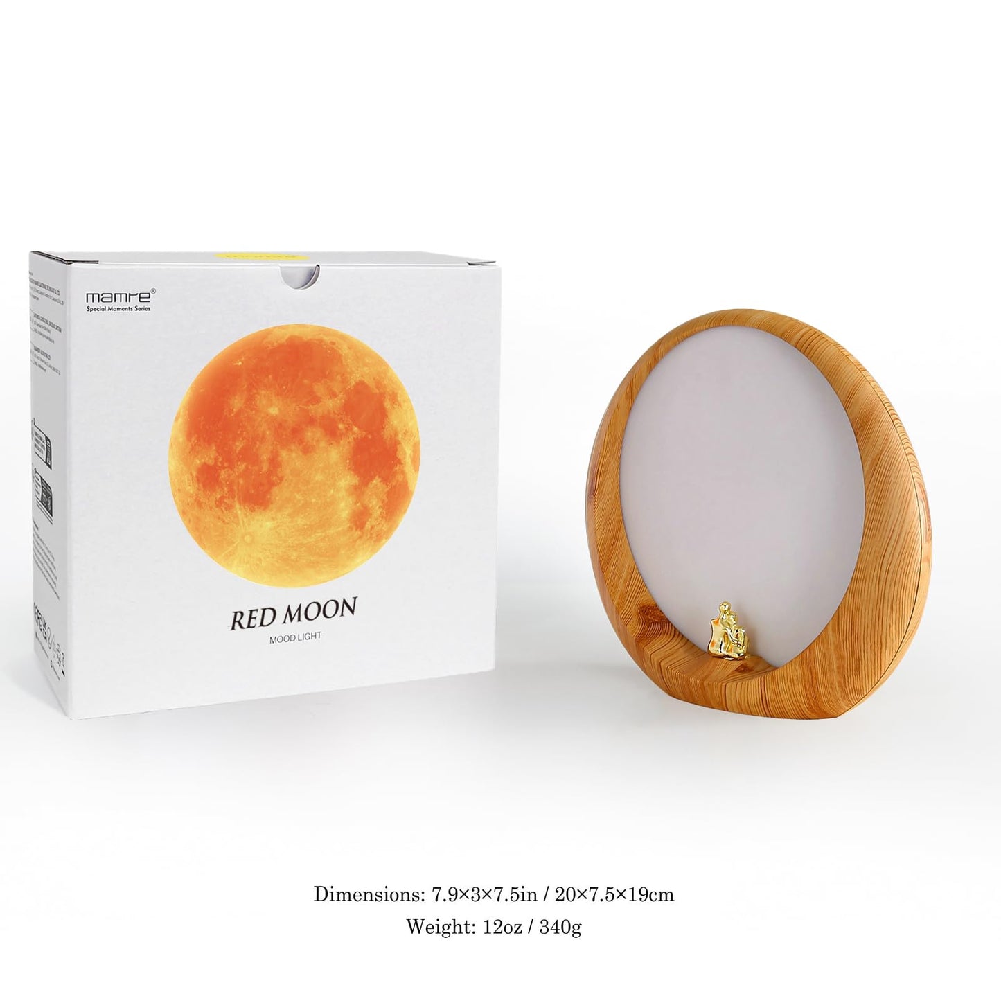 mamre Moon Ambient Light DIY Anniversary Wedding Valentines Day Gift Ideas Art Décor, Love Beneath The Red Moon