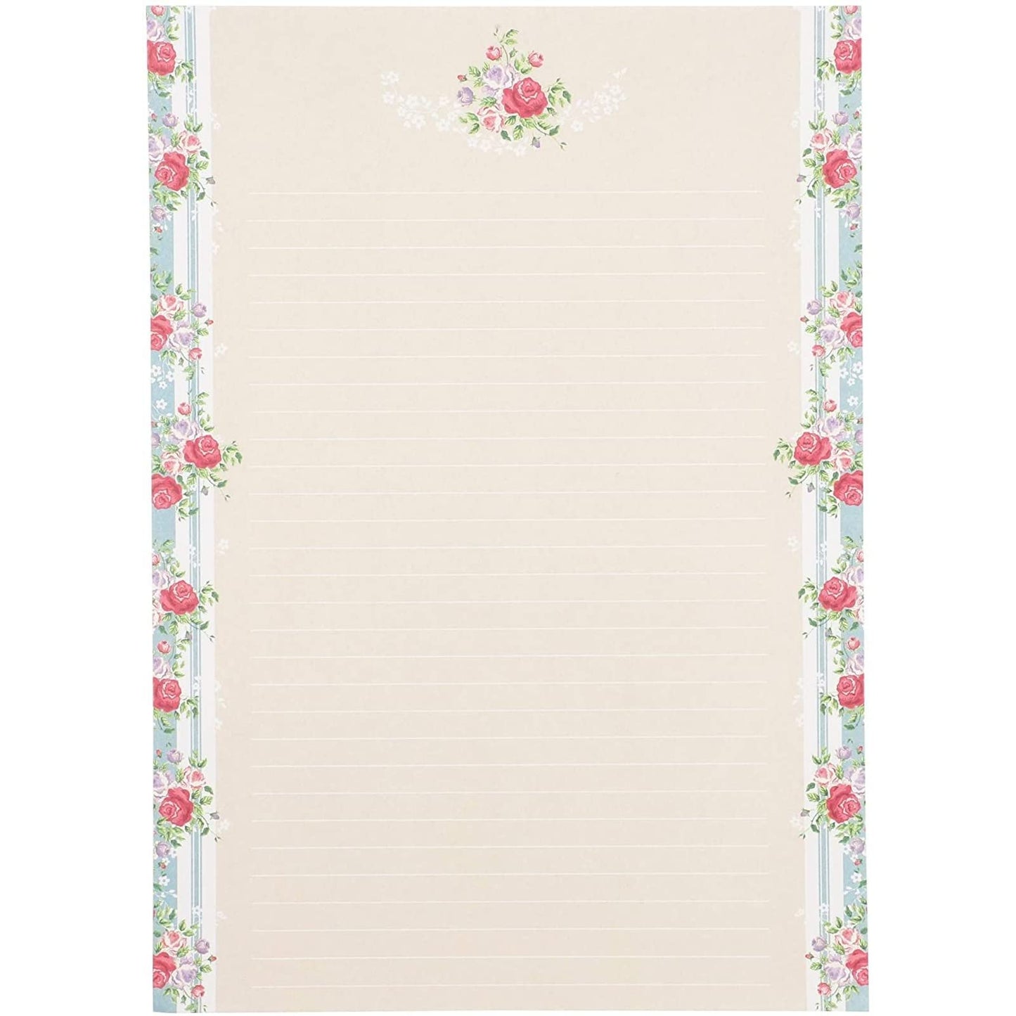 60 Sheets Vintage Floral Stationary with 30 Envelopes, Letter Writing Paper for Poems, Thank You Notes, Pen Pal, Scrapbook, Calligraphy (6 Designs, 10.2 x 7.25 In)