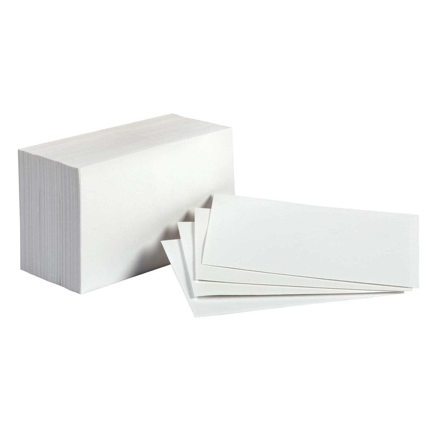 Amazon Basics Blank Index Cards for Studying and Note Taking, White, 3" x 5", 1000 Count (10 Pack of 100), 7.5 pt. Paper Weight