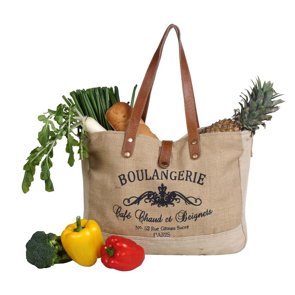 Myra Bag Wholesome Organic Boho Purses for Women - Canvas Fabric Market Bag, Boho Handbags for Women with Leather Accents, Chic Military Aesthetic, Casual Cloth Purses for Everyday, Shopping