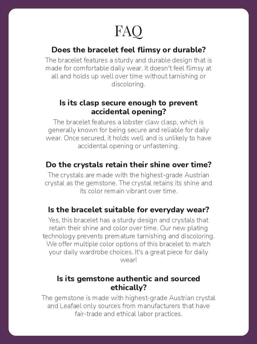 Leafael Infinity Love Heart Gift Bracelet for Women, January & July Birthstone Crystal, Siam Ruby Red, Silver Tone Birthday Jewelry for Her, Mom, and Wife, 7-inch Chain and 2-inch Extender