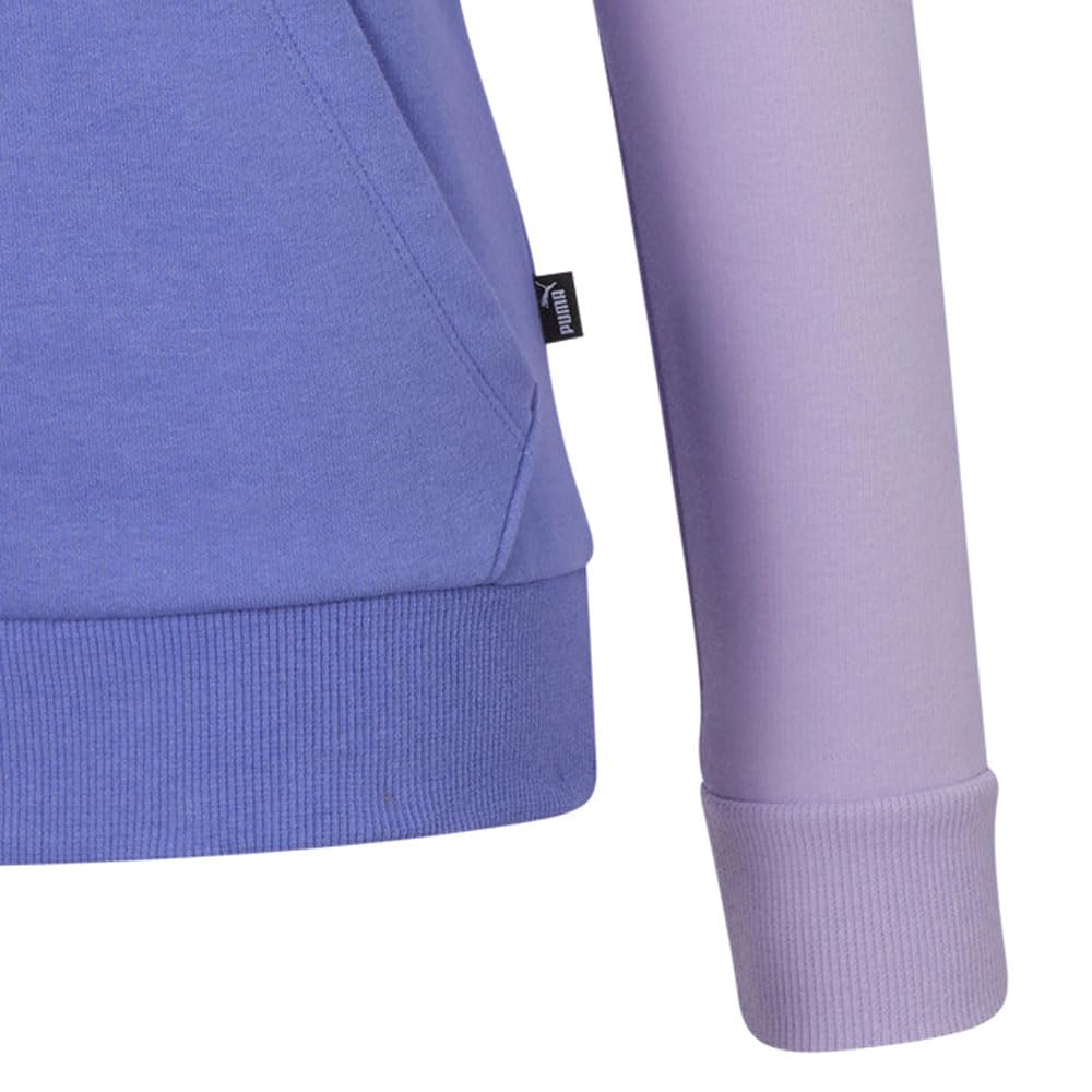 PUMA Womens Essentials Colorblock Hoodie Casual Outerwear Casual Hoodie - Purple - Size M