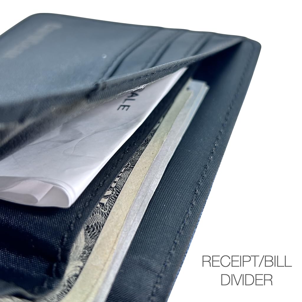 CardGear RFID Blocking Full Size Bifold Wallet with Self-Healing texture, 8 Slots, 1 Key Pocket, Cash Divider, and Large ID window, Come with Premium Gift Box (Vegan Leather, Dark Brown)