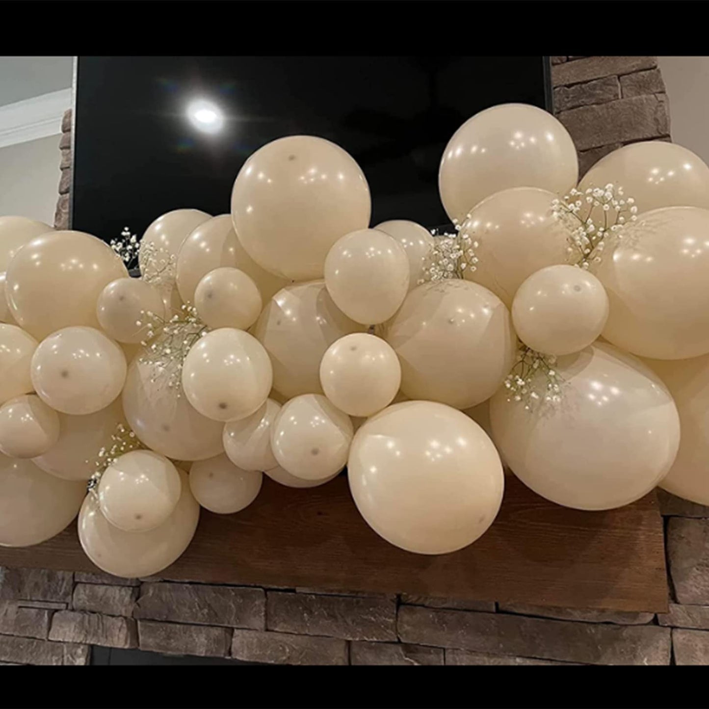 White Sand Balloons Beige Latex Balloon 5 10 12 18inch Different Sizes 103pcs Cream Nude Neutral Balloons Kit for Kids Birthday Party Decoration Baby Shower Wedding Annversary