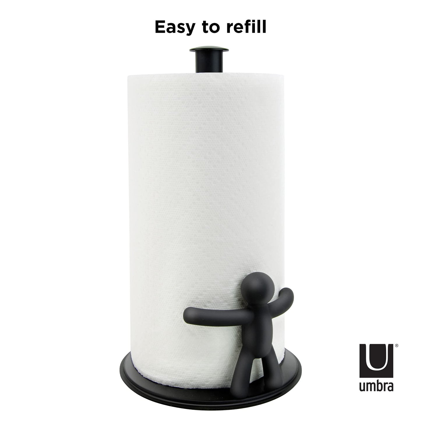 Umbra Buddy Countertop Paper Towel Holder, Black