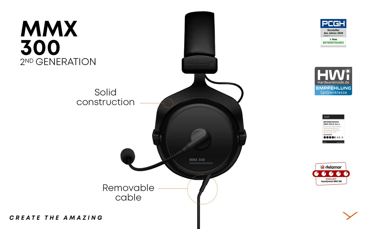 beyerdynamic MMX 300 (2nd Generation) Premium Gaming Headset