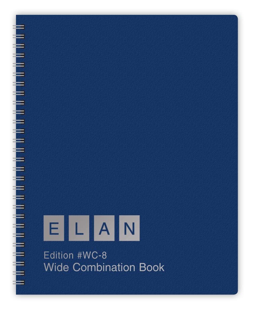 Elan Publishing Company Combination Wide Plan and Record Book: One Efficient 8-1/2" X 11" Book for Lesson Plans and Grades Combines 8WPL and R9310 - (WC-8)