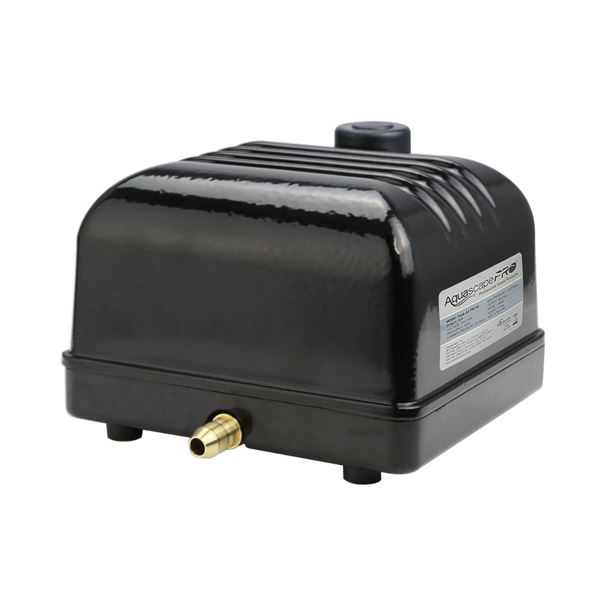 Aquascape Pro Air 20 Pond Aerator, Energy Efficient Aeration Compressor, Out-door Rated | 61017,Black