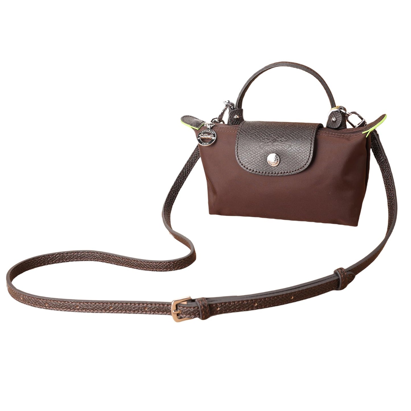 KOMHPS Purse Straps Replacement, Leather Handbag Crossbody Shoulder Strap Kit Adjustable for Mini Longcamp Tote Bag Women
