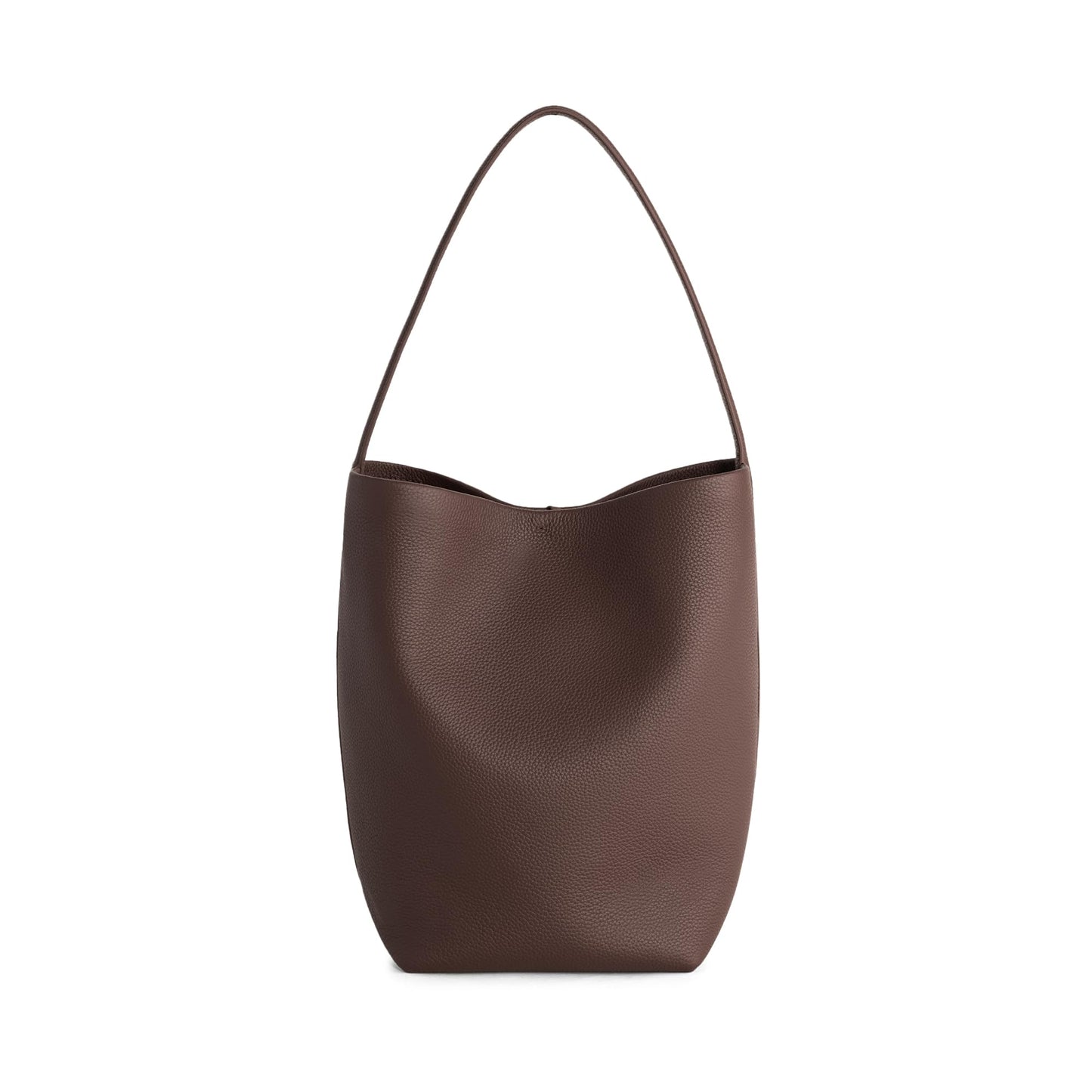 befen Coffee Brown Bucket Tote Bag for Women, Genuine Leather Shoulder Bag, Large Capacity Everyday Purse for Office and Everyday Use
