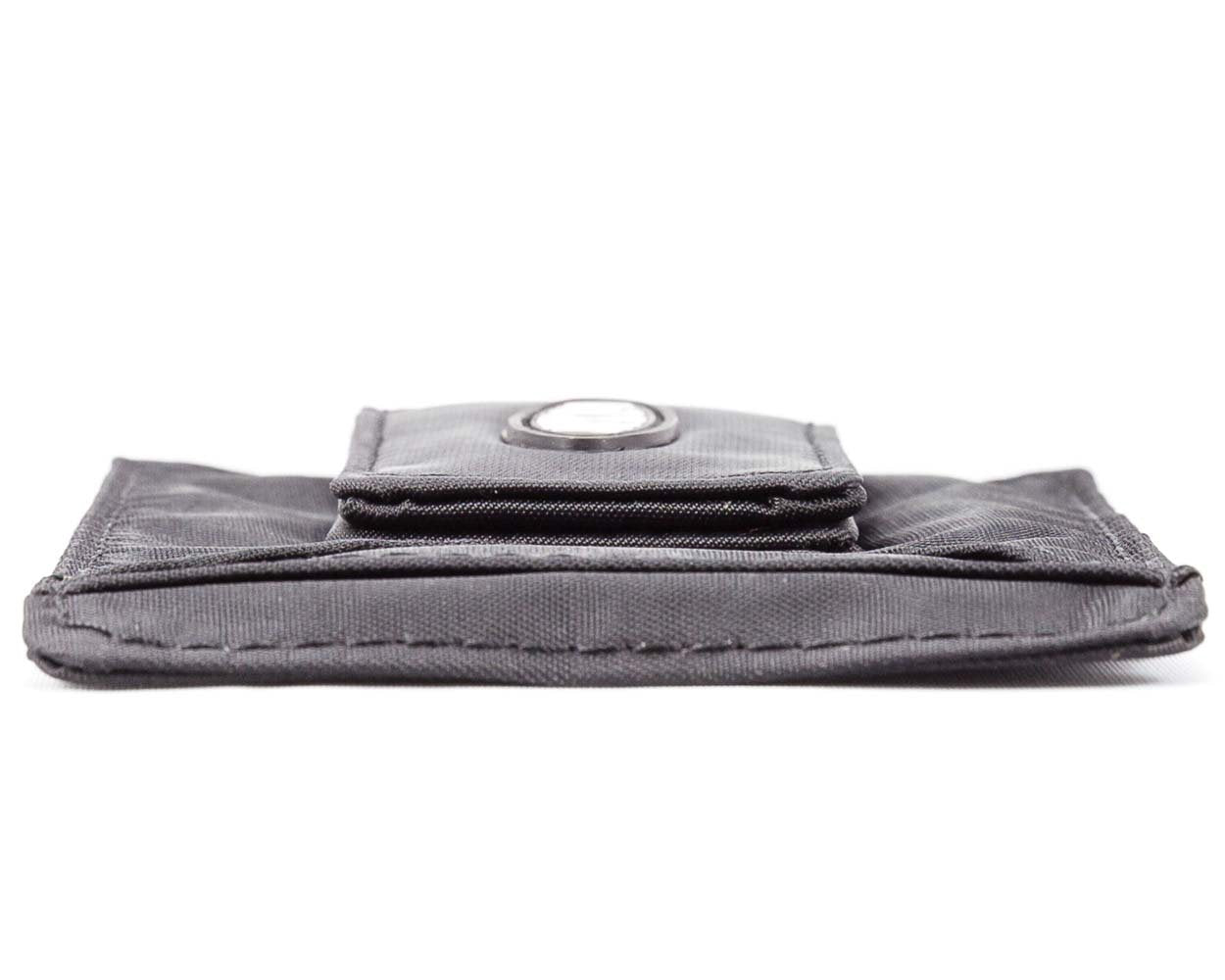 Big Skinny Men's Magnetic Money Clip Slim Wallet, Holds Up to 12 Cards, Black