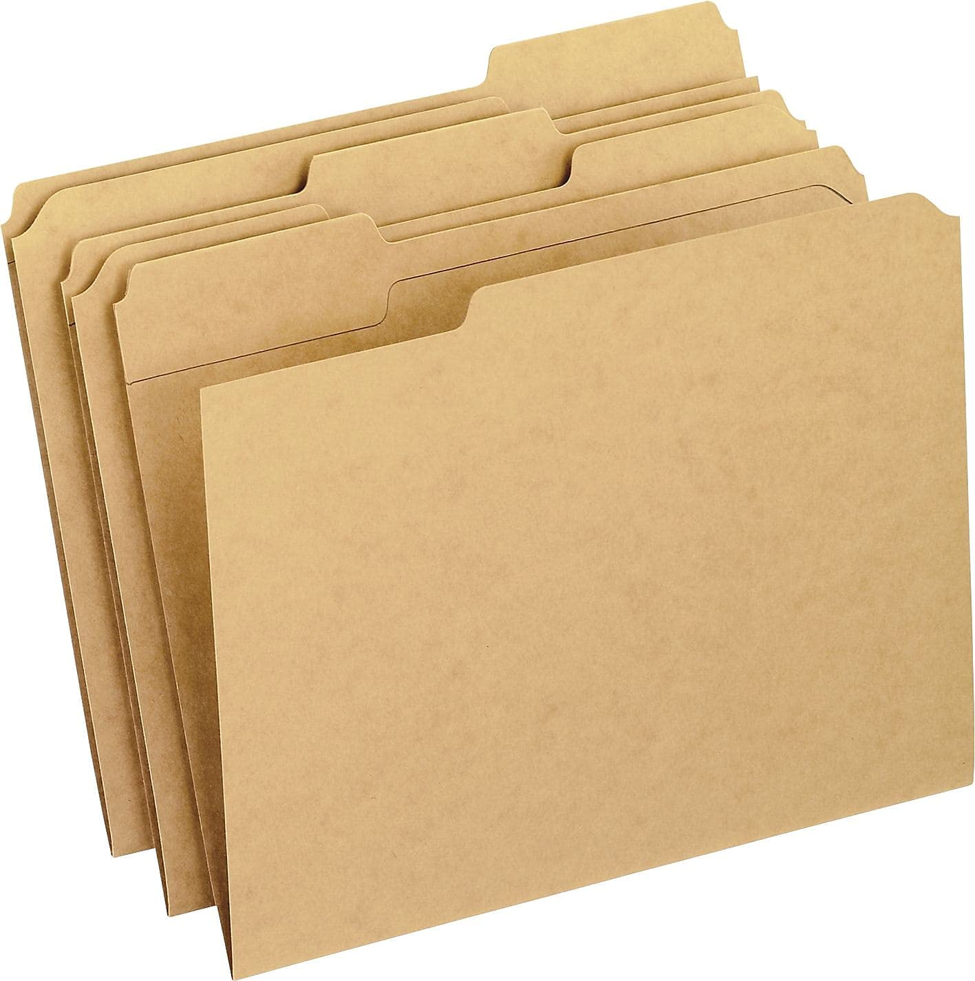 Pendaflex RK15213 Two-Ply Dark Kraft File Folders, 1/3 Cut Top Tab, Letter, Brown (Box of 100)