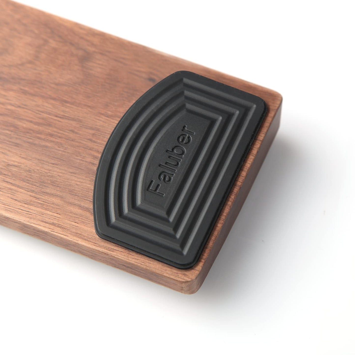 Faluber Wooden Wrist Rest, 12-inch Length and 20mm Thickness for Compact Keyboard, Walnut Wood Palm Rest, Ergonomic Design for Mechanical Gaming Keyboard, Stain Resistant (Small, Walnut Wood)