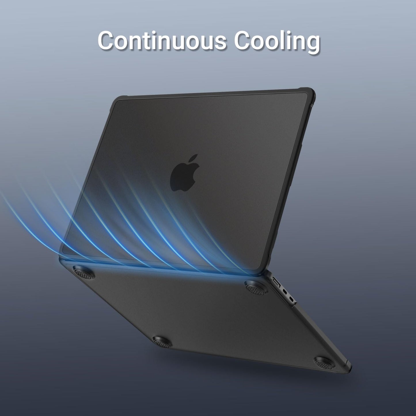 MOSISO Compatible with MacBook Air 13 inch Case M5 2026 M4 2025 M3 M2 2024-2022 A3449 A3240 A3113 A2681, Seamlessly Closes Anti-Crack&Anti-Fingerprints Hard Shell for MacBook Air 13.6, Black