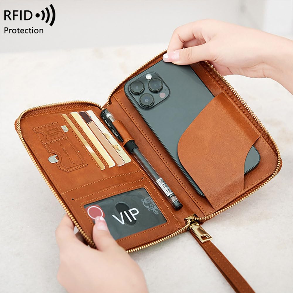 Family Passport Holder for Travel Women and Men RFID Passport Holder with Card Slots Holder Passport Case Passport cover Passport Wallet Travel Essentials and Accessories