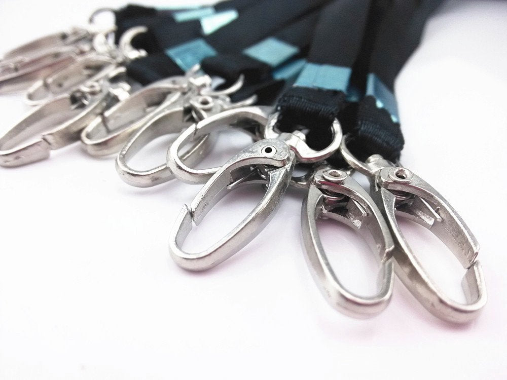 yueton 10pcs Vertical Style Leather Business ID Badge Card Holder, Name Card Business Card Holder Tag with Long Neck Strap Band Lanyard (Black)