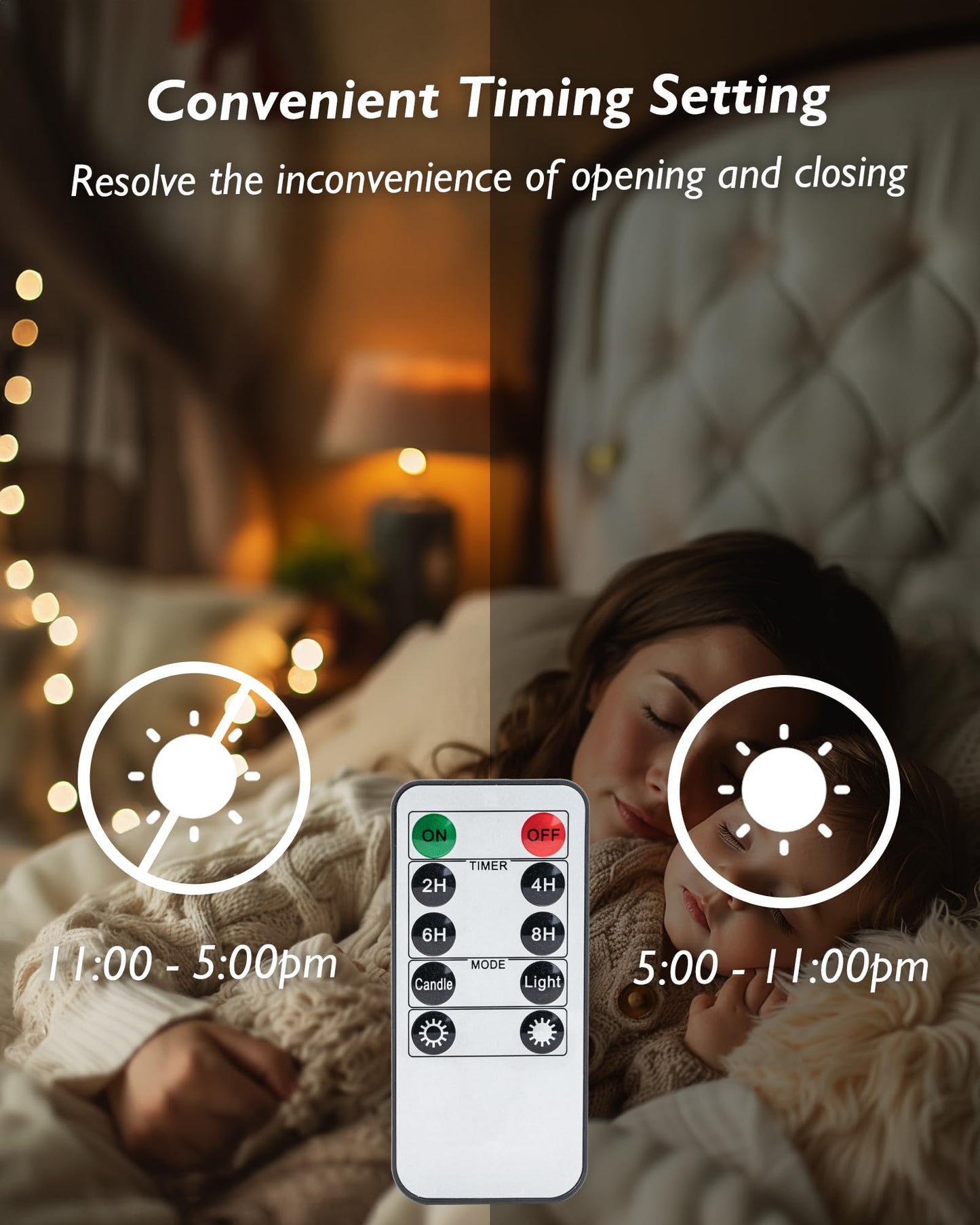 merrynights Remote Candles, 24PCS Flameless Tea Lights Candle Battery Operated with Timer, 400+Hours Remote Control LED Tea Lights Votive Candle - 1.5'' D X 1.25'' H- Warm White Light