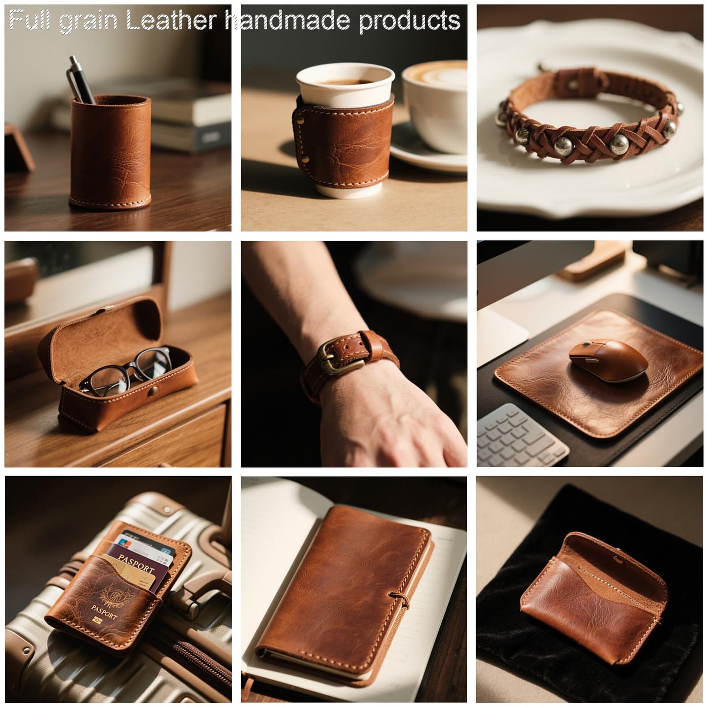 12''X24'' Genuine Leather Sheets for Crafts Full Grain Leather Tooling Leather 2mm Thick Cowhide Leather Pieces Square Dark Brown