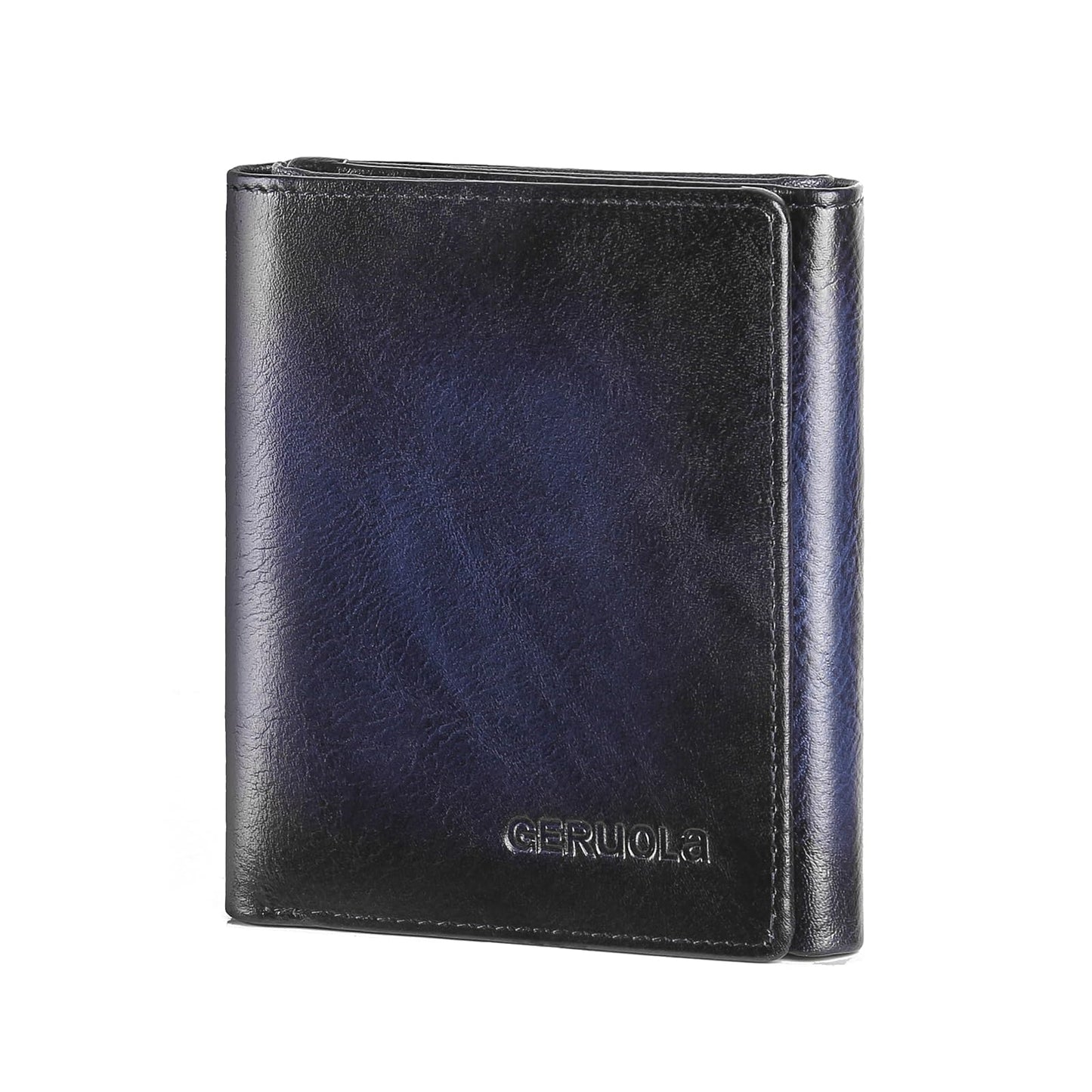 Trifold Wallets for Men Genuine Leather Large Capacity RFID Blocking, Includes Id Window and Credit Card Holder,Mens Wallets Leather