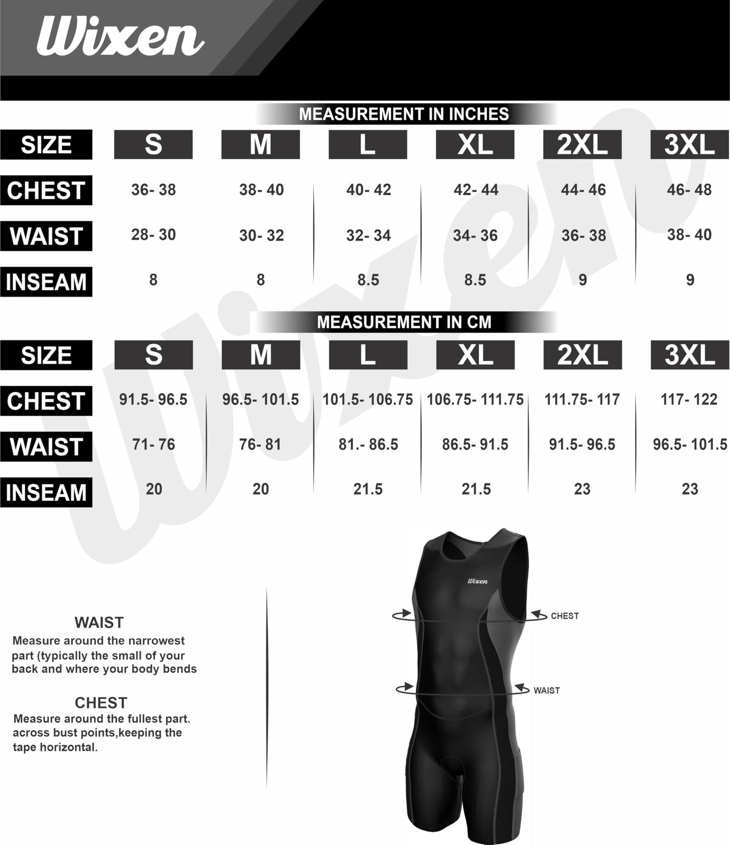 Wixen Men’s Triathlon Suit – Padded One-Piece Sleeveless Trisuit with Rear Zipper for Running, Swimming, Cycling – Neon Green-2XL