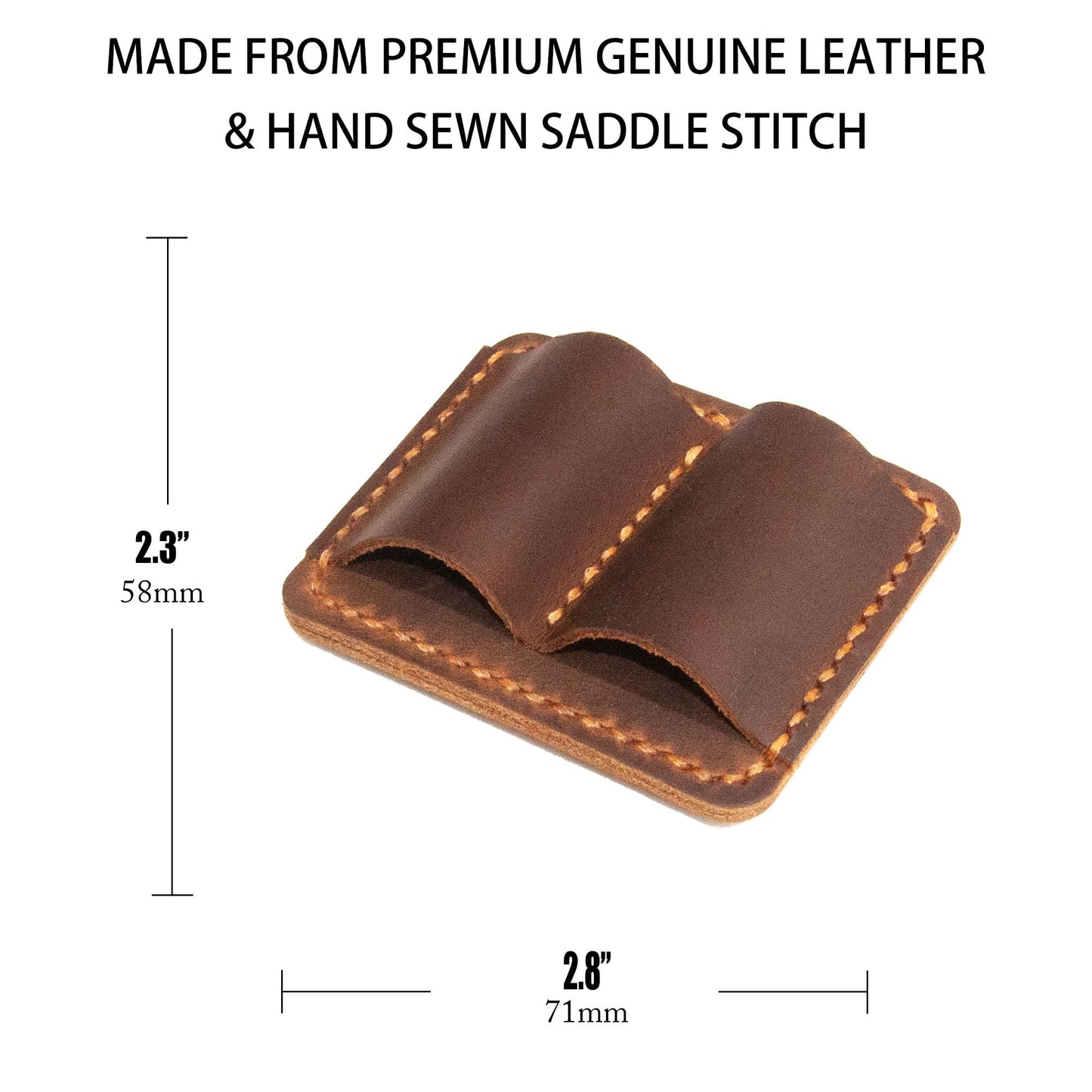 Turbosnail Handmade Leather Pen Holder Clip Notebook Pen Loop Stylish, notebook pen pencil holder clip and Practical Pen Organizer (Brown)