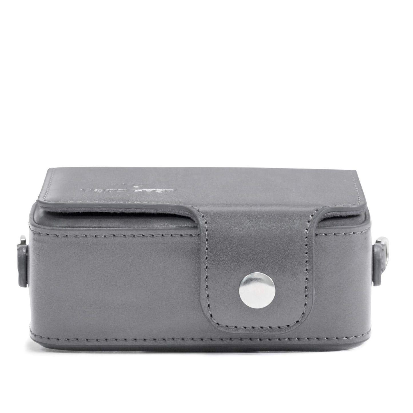MegaGear Leather Camera Case with Strap Compatible with Sony Cyber-Shot DSC-RX100 VII, ZV-1, DSC-RX100 VI, DSC-RX100 V, DSC-RX100 IV, DSC-RX100 III, DSC-RX100 II - Grey (MG1206)
