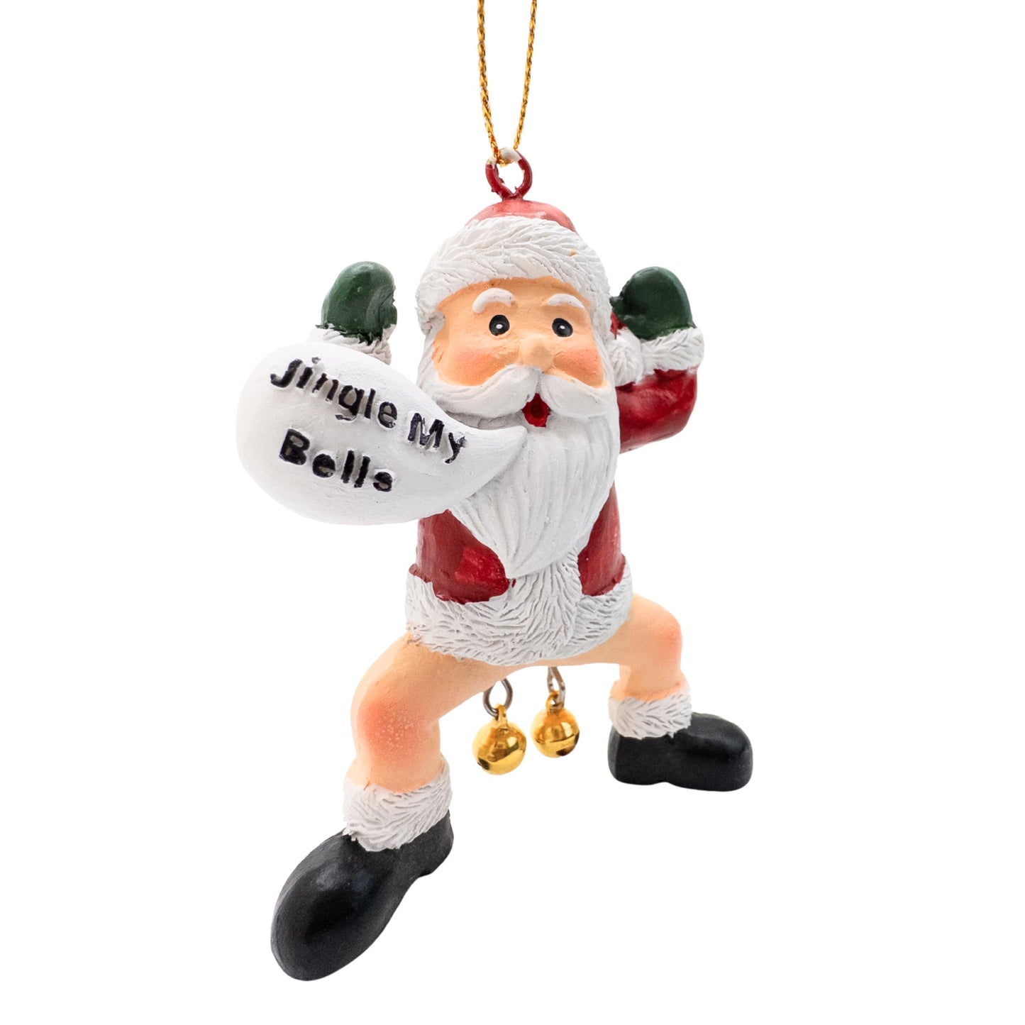 Funny Santa Claus Jingle My Bells Christmas Tree Naughty Adult Humor Ornament