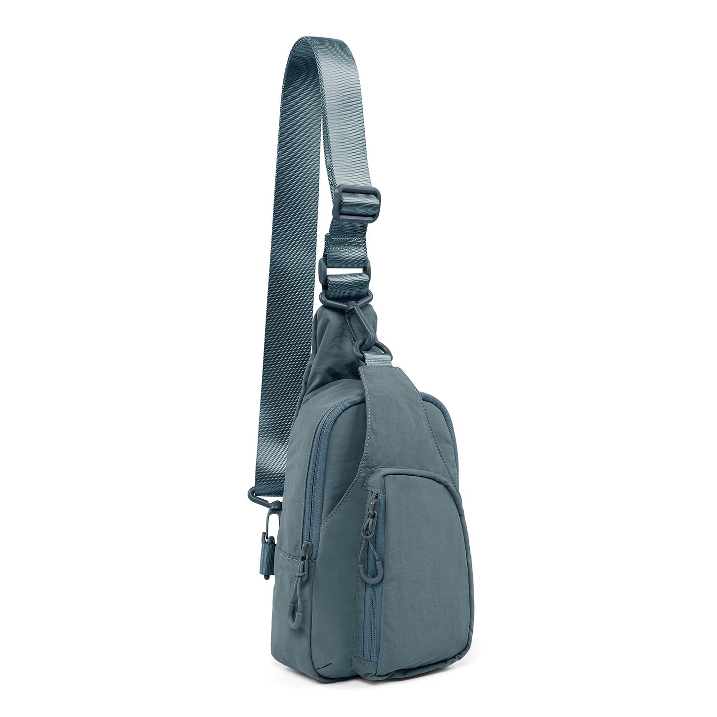 ODODOS Daily Sling Bag with Adjustable Straps Crossbody Chest Bag Lightweight Small Backpack for Casual Outdoor Traveling Hiking, Teal Blue