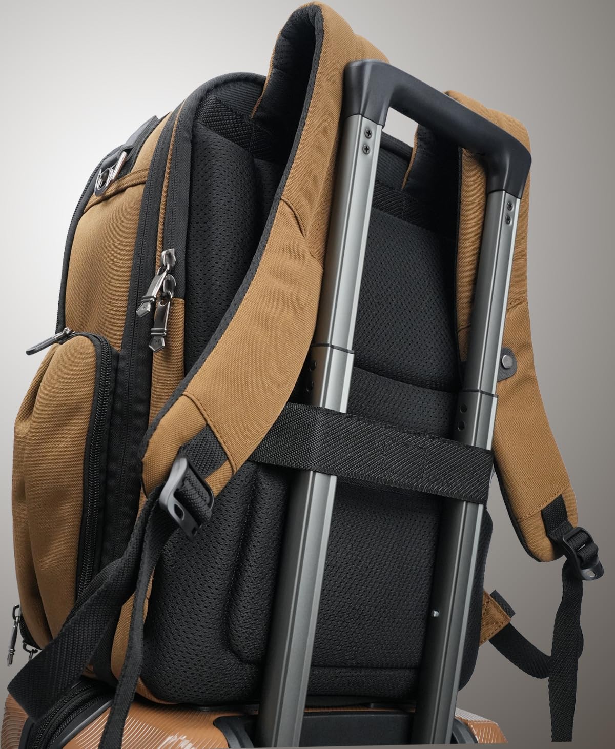 WELKINLAND 20-Pockets Travel Backpack, Carry-On luggage backpacks, 16-Inch laptop backpack for men, Expandable backpack with trolley sleeve, Travel backpack with shoe compartment