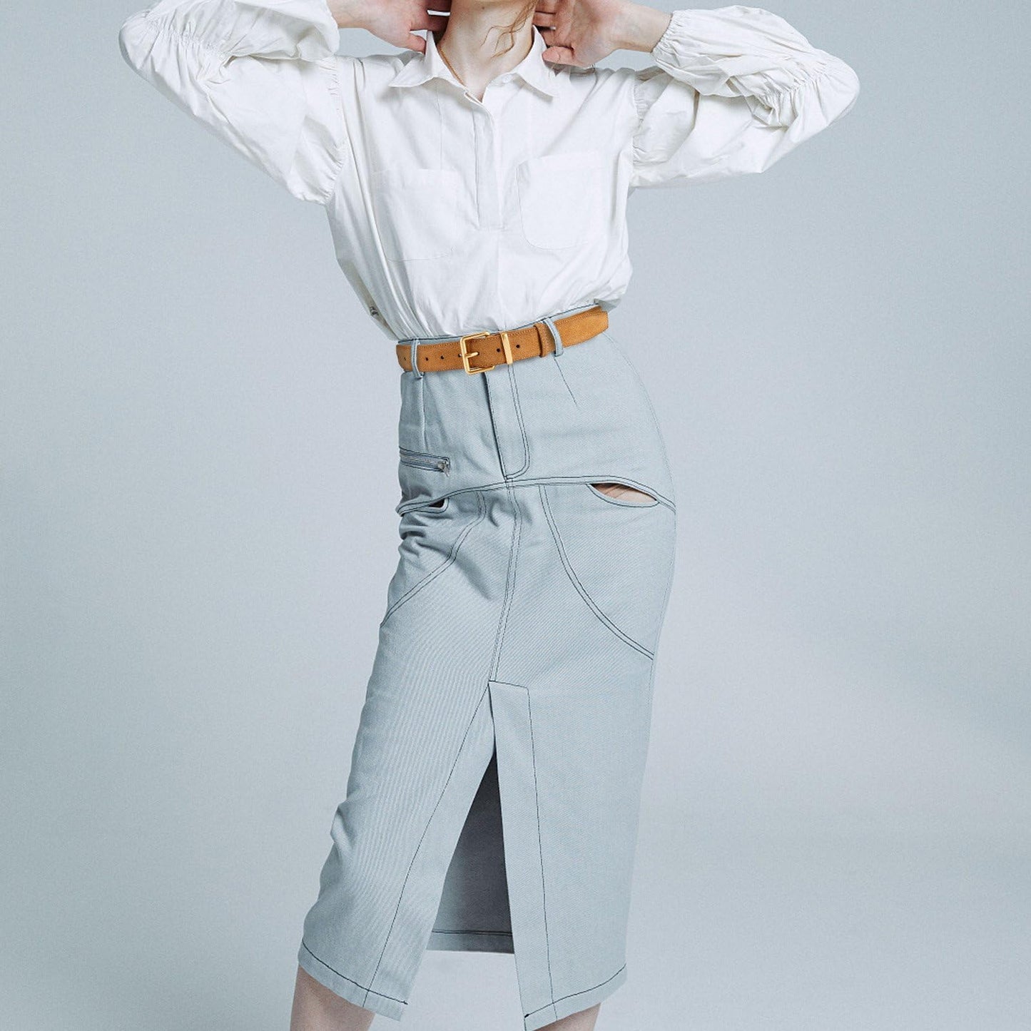 Wide Suede Belt Women Genuine Leather Ladies Waist Belt for Jeans Dress Casual Square Gold Buckle 1.3"(33mm) Wide Tan
