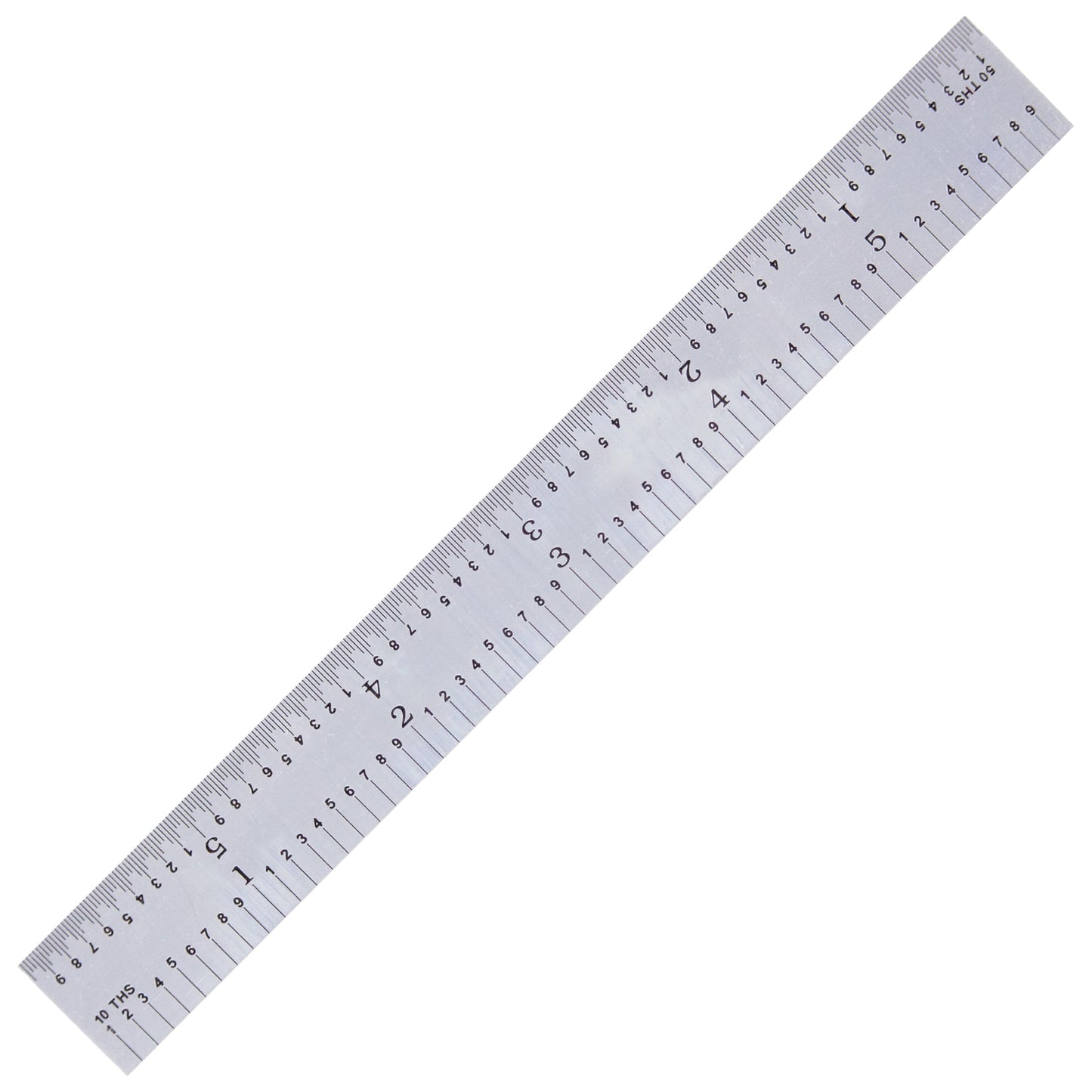 PEC Tools 6” Machinist Rule, Spring Tempered Steel Rule with Satin Chrome Finish, 3/64" Thick x 3/4" Wide, Rigid Metal Ruler with Inch Graduation(3R), High Precision Measuring Tool, Made in USA