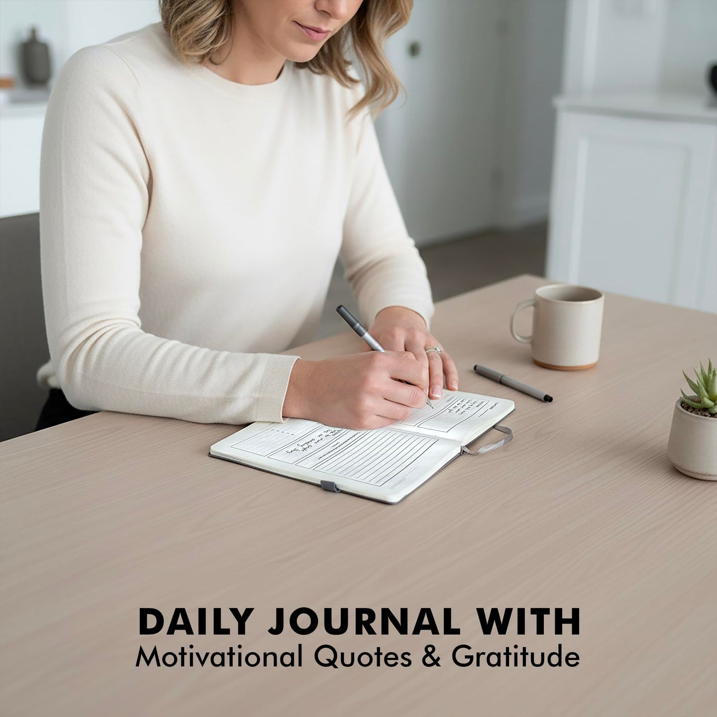 Brike Wellness Journal for Men & Women – Premium Vegan Leather 184 Pages Guided Journal with Daily Prompts for Graditude, Mental Wellness, Reflection, Goal-Setting, Mindfulness, and Motivation for Growth