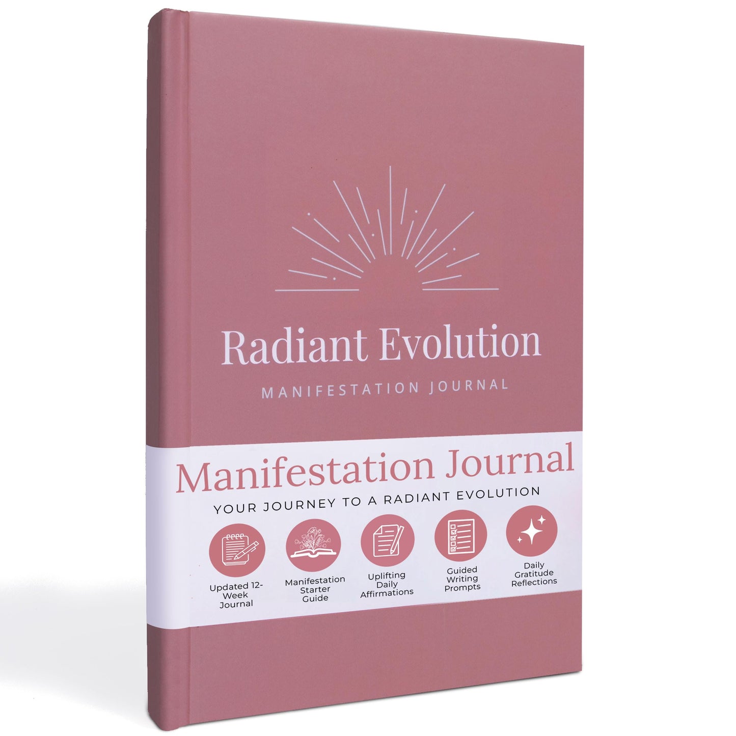 Manifestation Journal for Women - 12- Week Self Care Journal w/Vision Board, 100 Digital Affirmation Cards, Gratitude Prompts & Goal Setting, Meditation