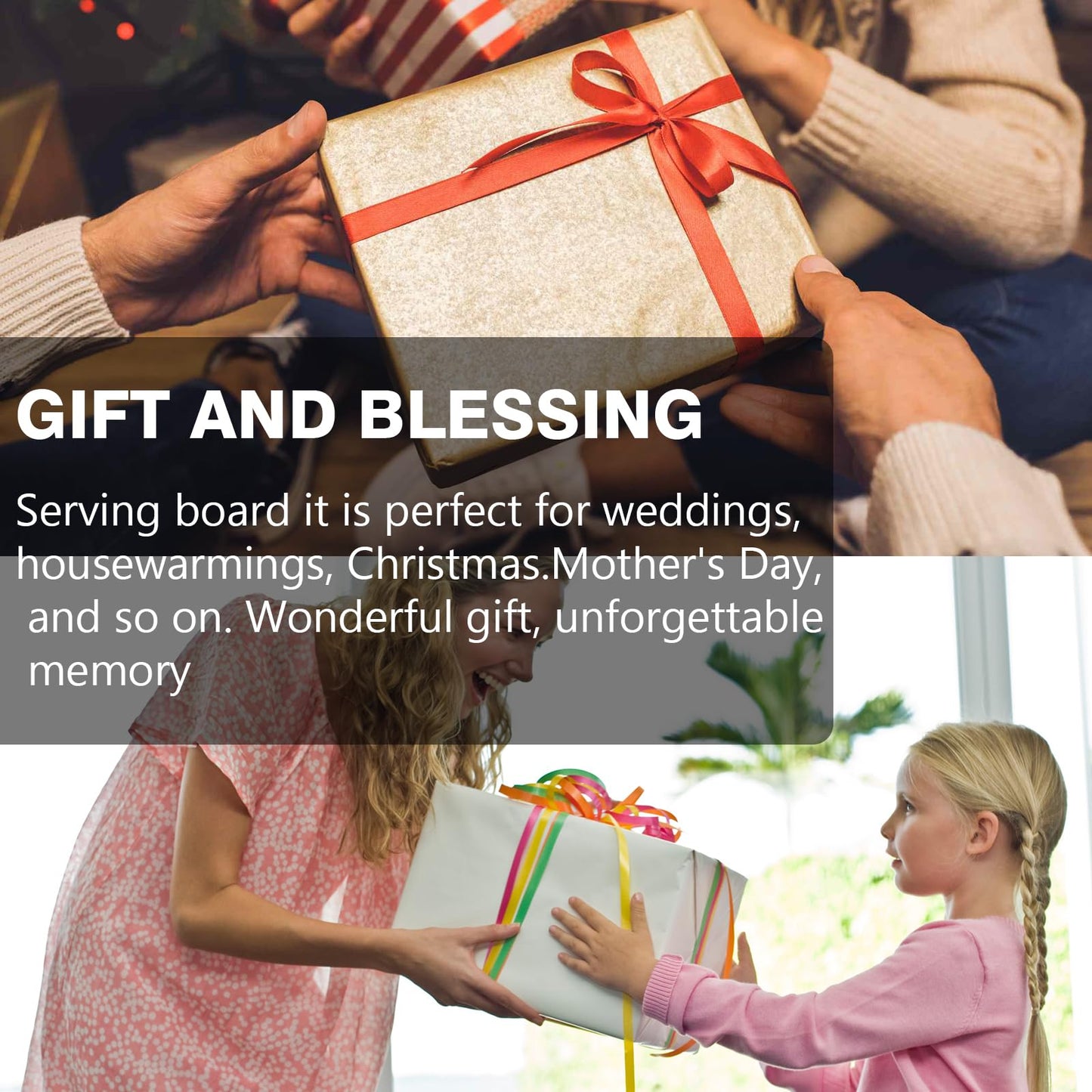 12 PCS 11" x 5" Cutting Board Bulk,Mini Charcuterie Boards,Wood Chopping Board Laser Engraving Serving Board with Handle,DIY Christmas Wedding Housewarming Gift Cooking Decor