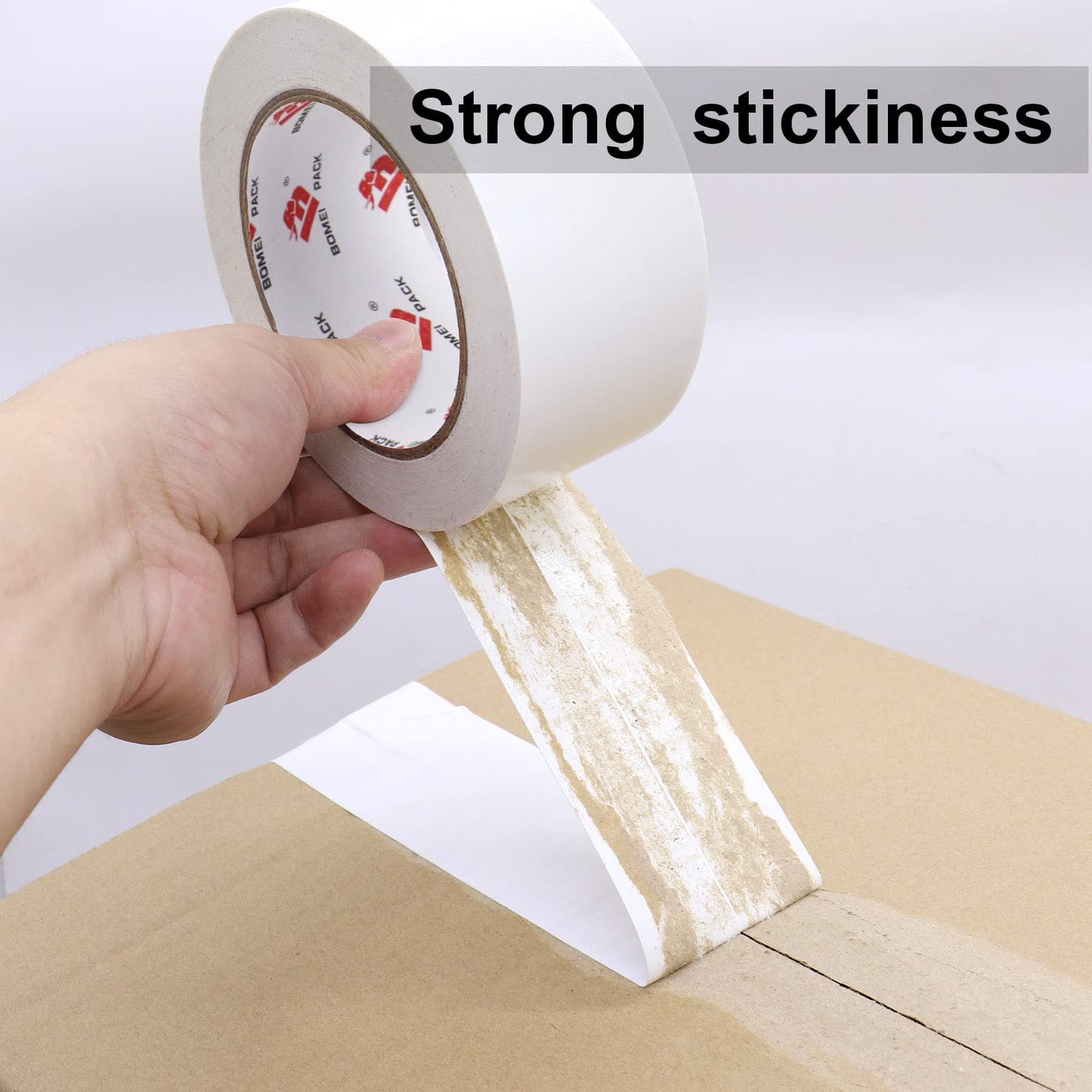 2 Pack Duct Tape Heavy Duty,9 Mil Thickness,2 Inches x 30 Yards,Strong Industrial Strength,Flexible,No Residue,Waterproof and Tear by Hand,Multi-Use for Indoor & Outdoor Repairs(White)