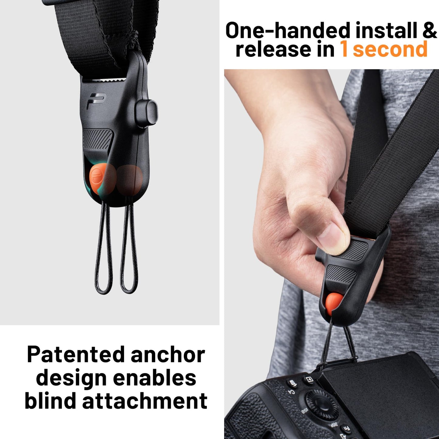 PGYTECH Camera Strap Master, Leather Dual Shoulder Harness for 3 Cameras, Adjustable Camera Harness for Professional Photographers, Sports/Wildlife/Wedding/Events Photography Camera Straps, Brown