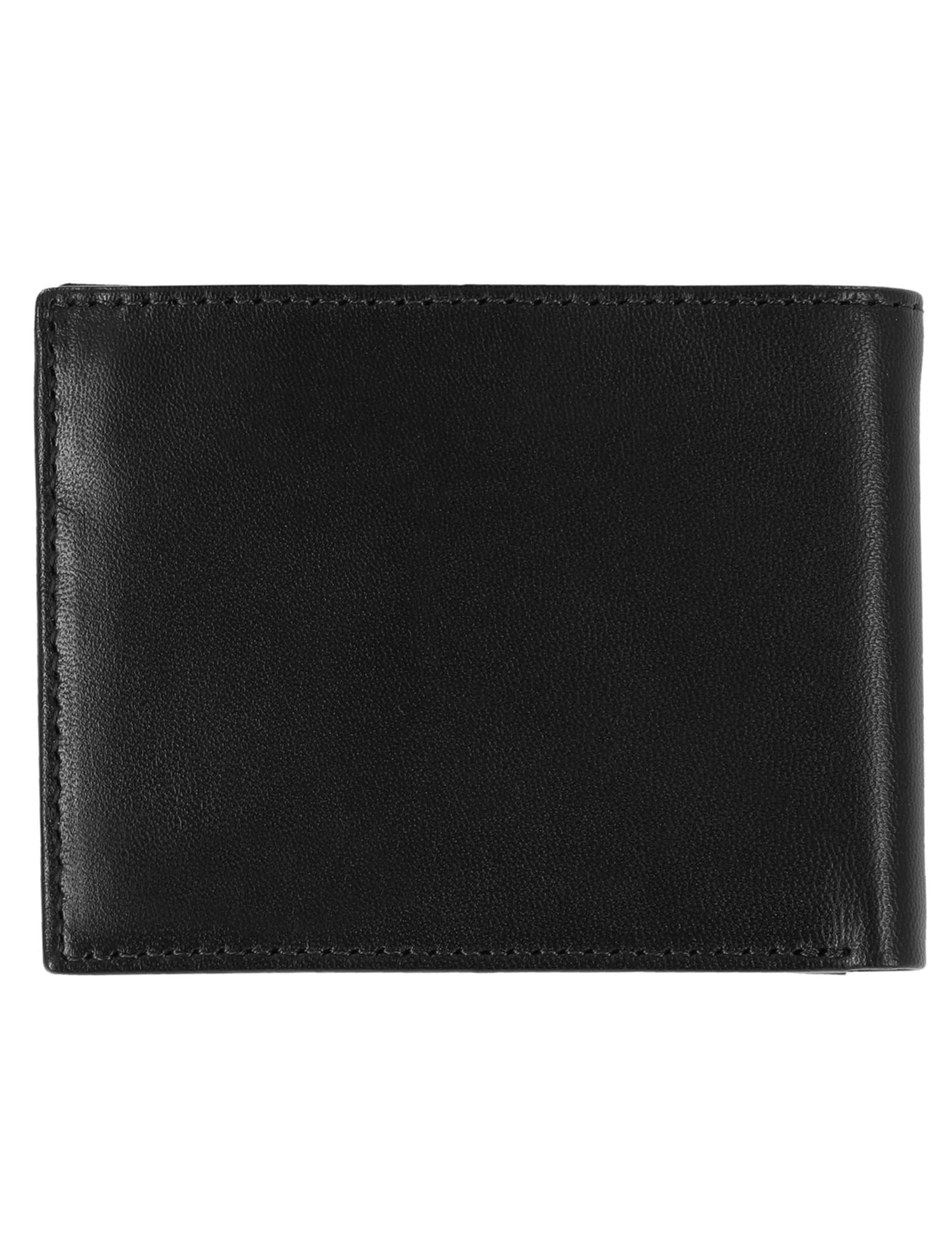 Steve Madden Slim Leather Wallet for Men with Extra Capacity Attached Flip Pockets