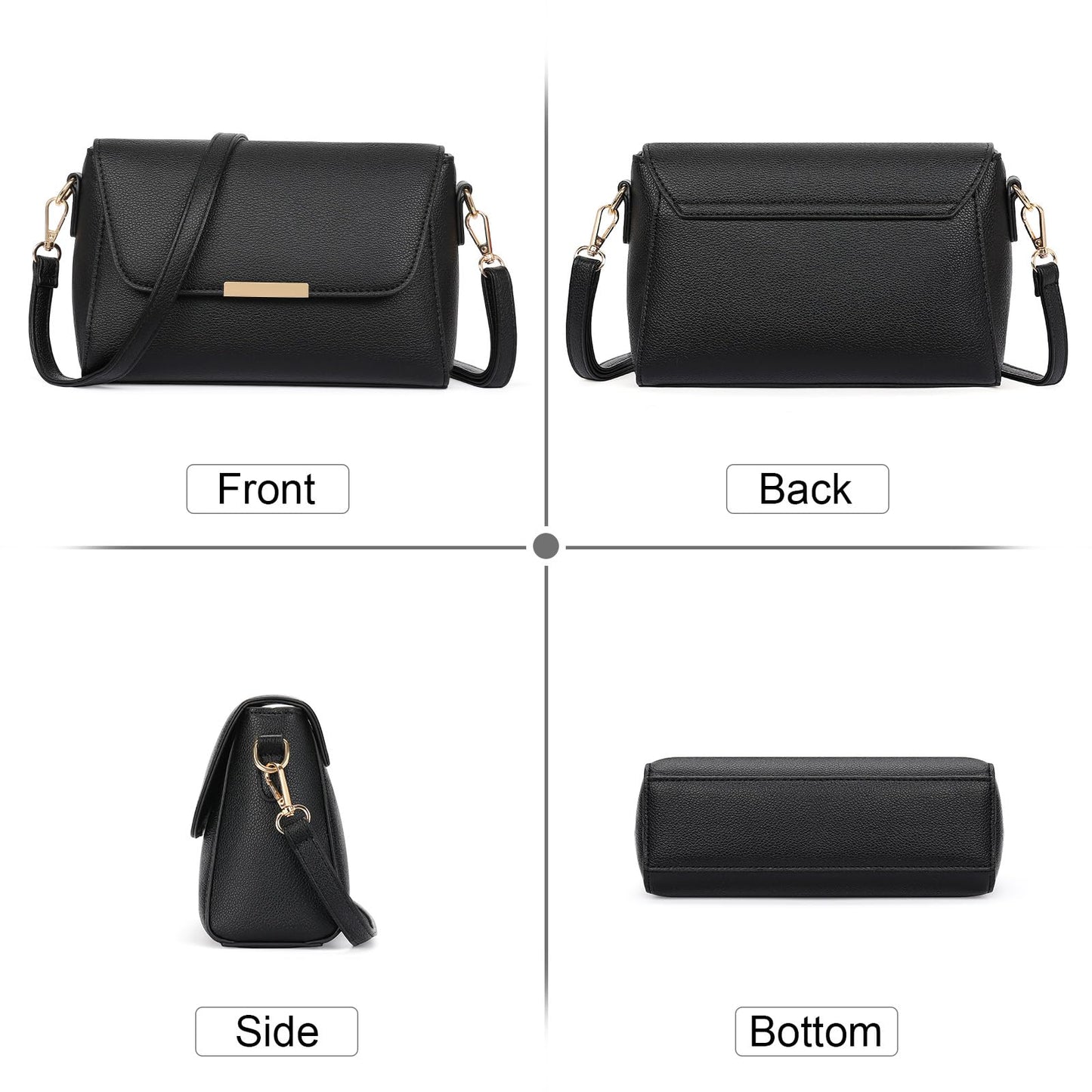 FALAN MULE Small Crossbody Bags for Women PU Leather Purses Trendy Shoulder Handbags