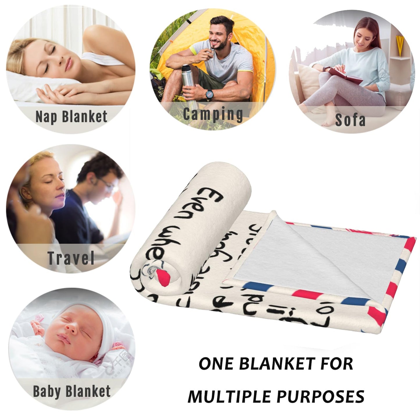 Mom Blankets Gift Birthday for Mom from Daughter Son, Dear Mom Throw Blanket for Anniversary, Mother's Day, Super Soft Flannel Throw Blankets for Christmas Valentines Day for Bed Couch (50x60)