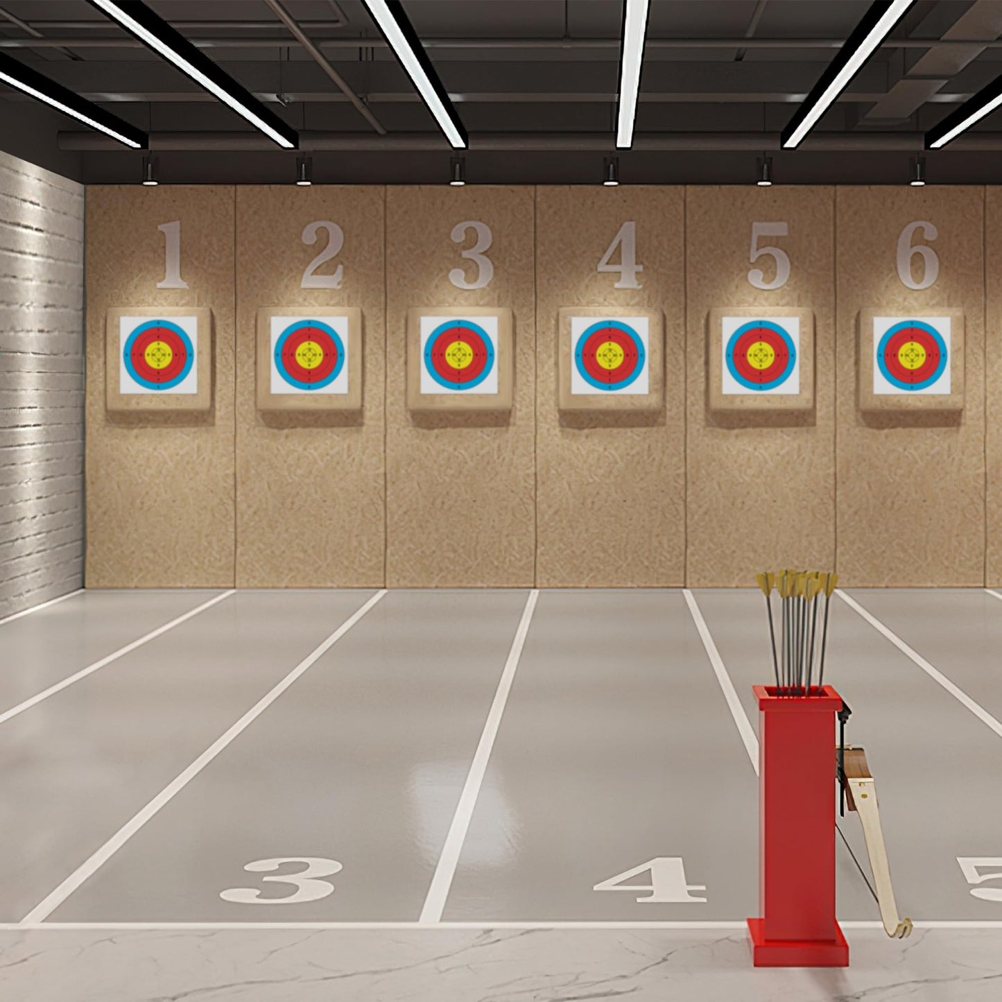 MOLFUJ Archery Targets Paper, 50pcs Bow and Arrow Targets for Hunting Backyard, Archery Target Practice Accessories(5 Rings,15.7x15.7in)