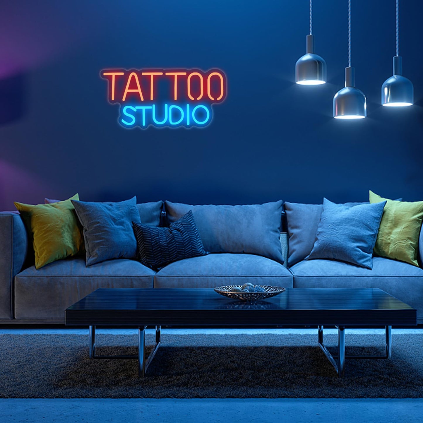 UExnkj-Y Tattoo Neon Sign For Wall Decor, Tattoo Studio Neon Sign Dimmable Tattoo Neon Light for Bedroom Tattoo Shop Salon Studio Garage Man Cave Game Room Wall Decoration