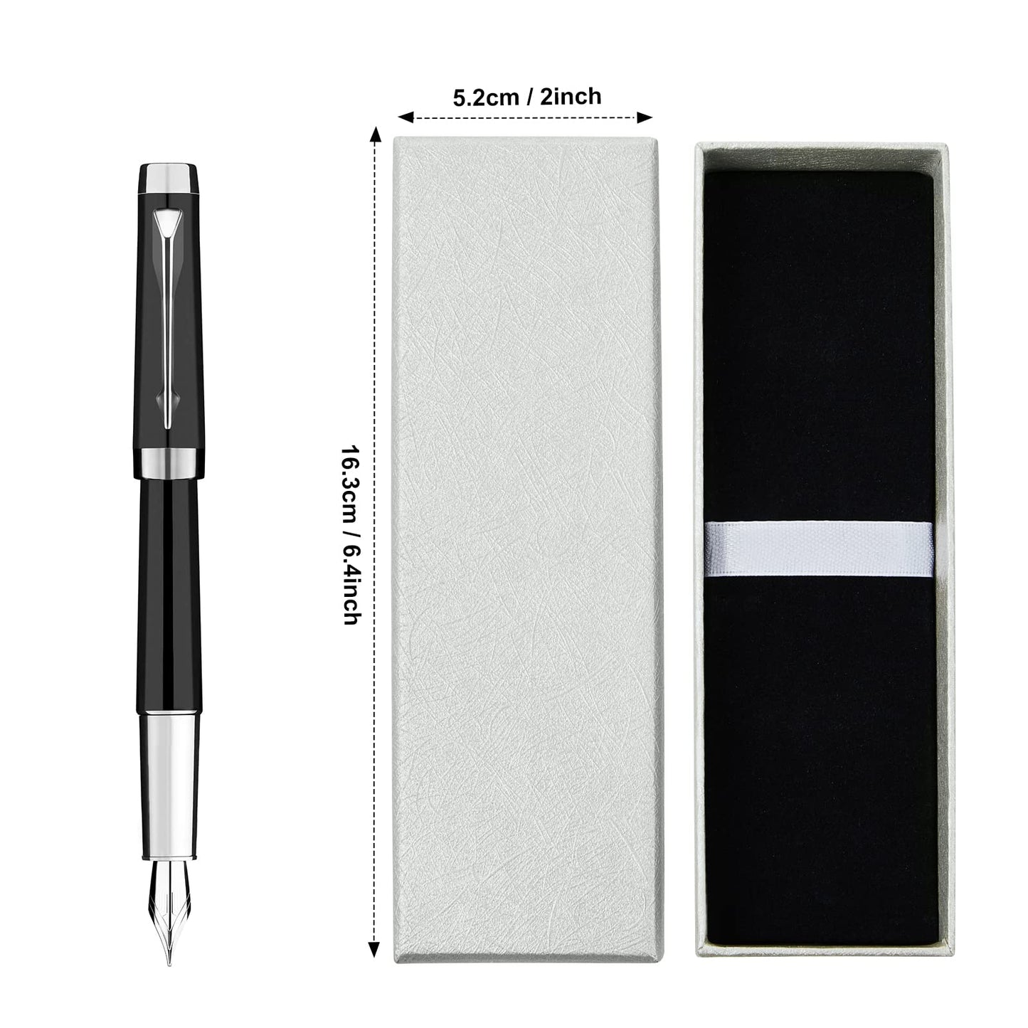 Teling 36 Pcs Pen Gift Box Empty Ballpoint Pen Box with Cushion Jewelry Presentation Display Case for Office Supplies Birthday Souvenir Business Christmas Gift(Lid Style)