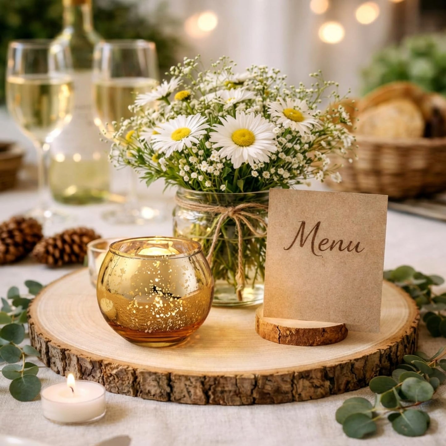 Rtteri 12 Set Votive Candle Holders Wedding Centerpiece Table Decorations Speckled Mercury Glass Votive Candle Holders with Tea Lights Birthday Party Decorations for Home (Gold)