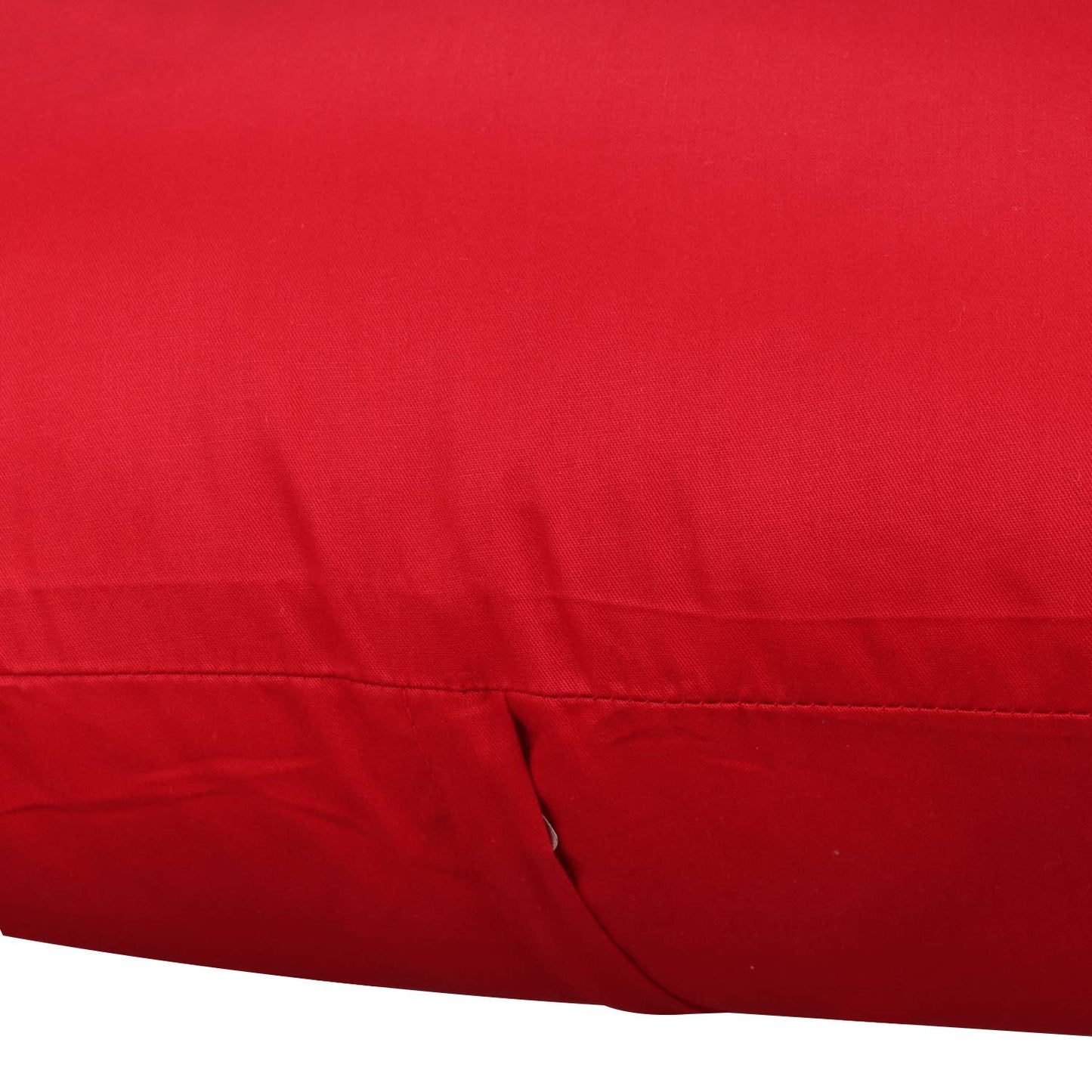 Thmyo 4-Pack 100% Cotton Comfortable Solid Decorative Throw Pillow Case Square Cushion Cover Pillowcase Sublimation Blank Pillow Covers DIY Throw Pillowcase for Couch Sofa Bed(18x18 inch/45x45cm,Red)