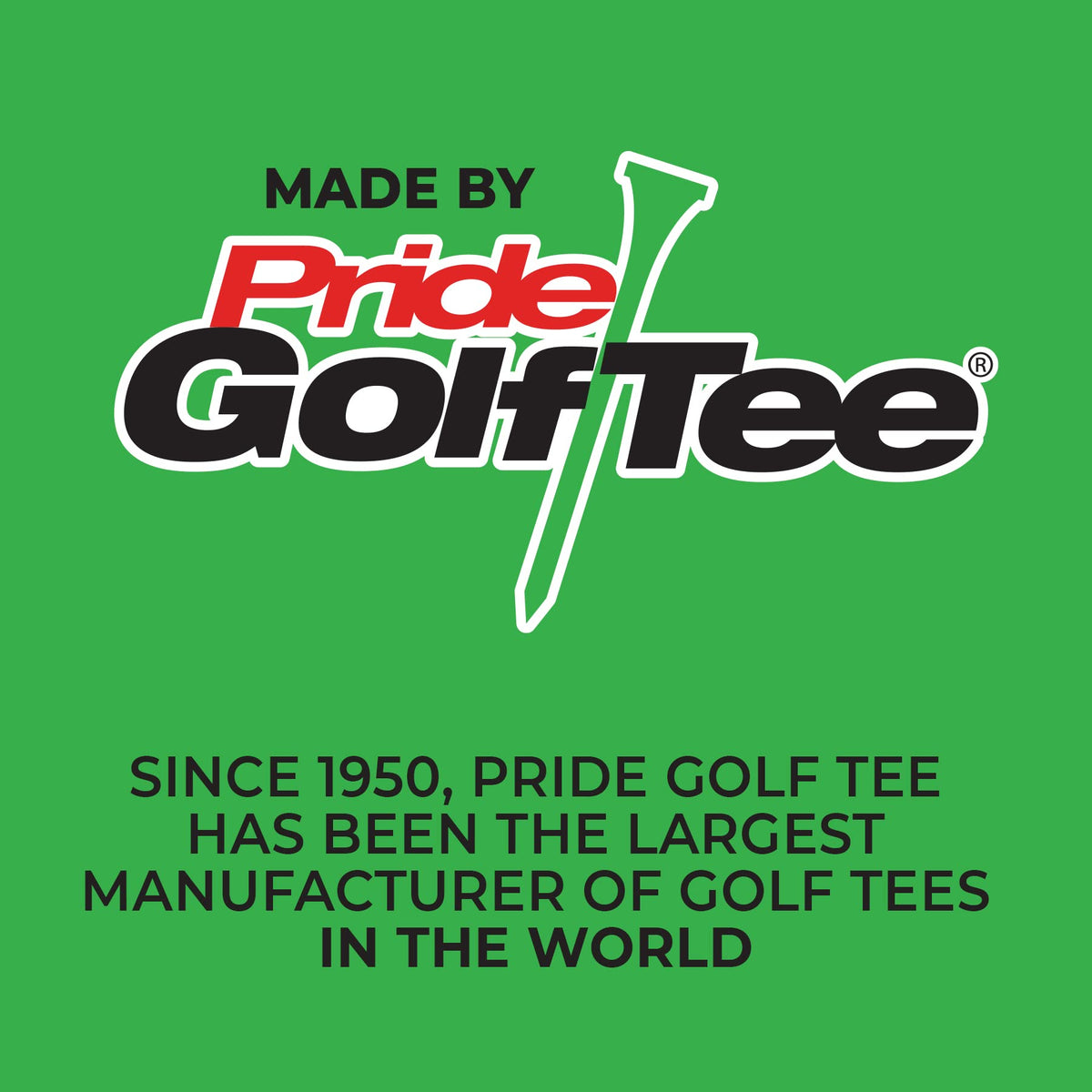 Pride Professional Tee System, 2-3/4 inch ProLength Tee, 175 count, Natural