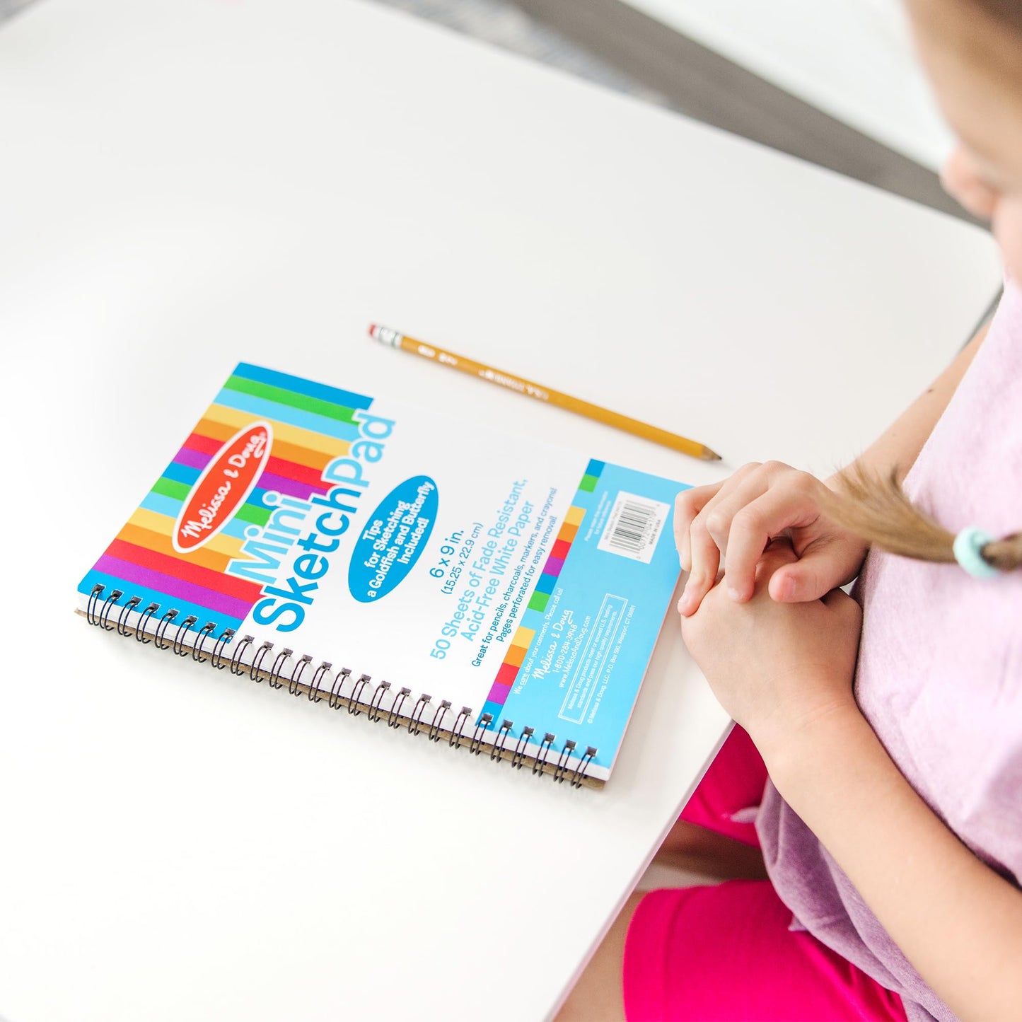 Melissa & Doug Drawing Paper, Sketch Pad, 3-Pack Bundle for Coloring, Writing or Painting (6 x 9 inches) - 50 Sheets Each, Kids Drawing Pad & Art Supplies for Kids Ages 3+