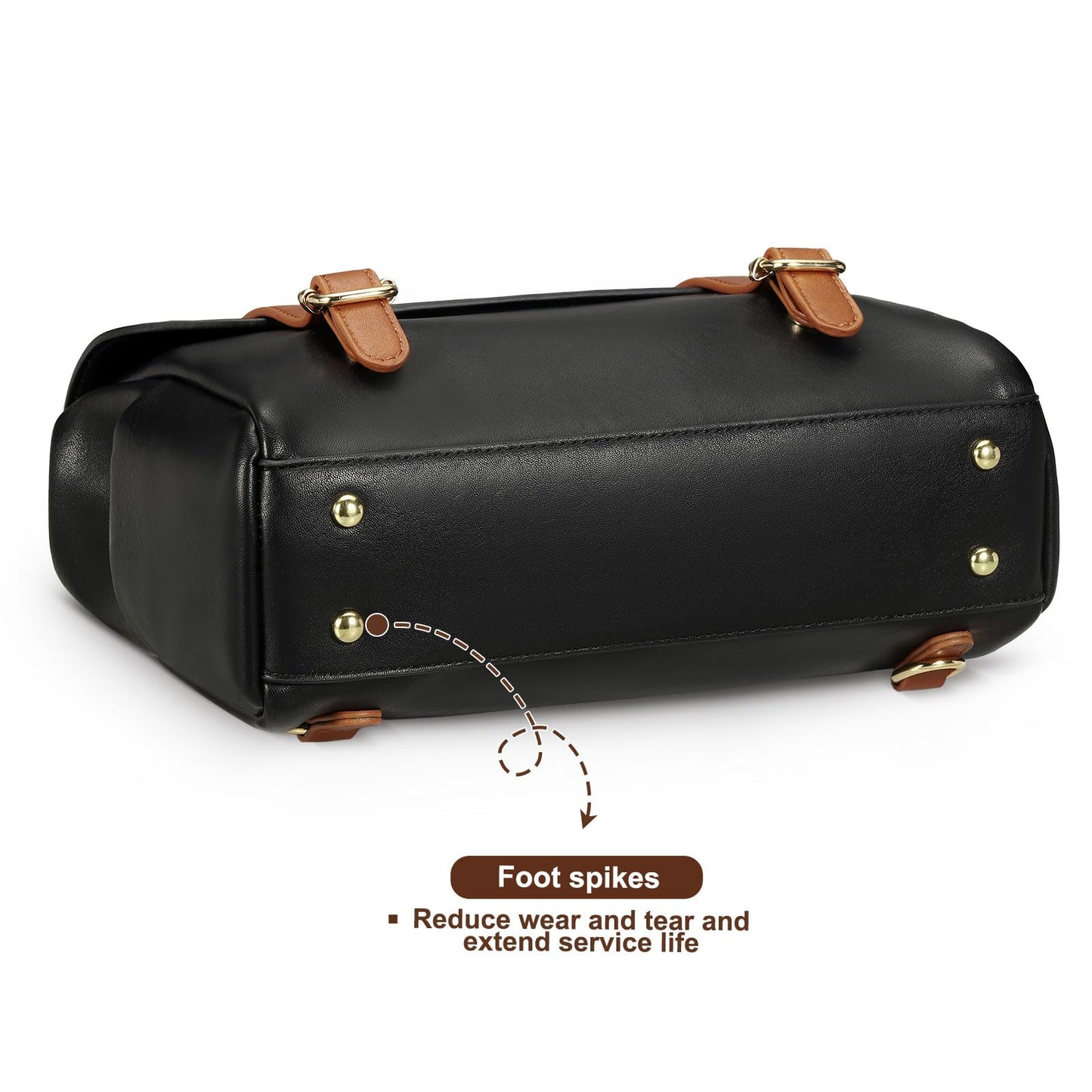 Convgo Mini Backpack Purse for Women, Small Fashion Backpack Vintage PU Leather Shoulder Bag Casual Travel Collage, Black